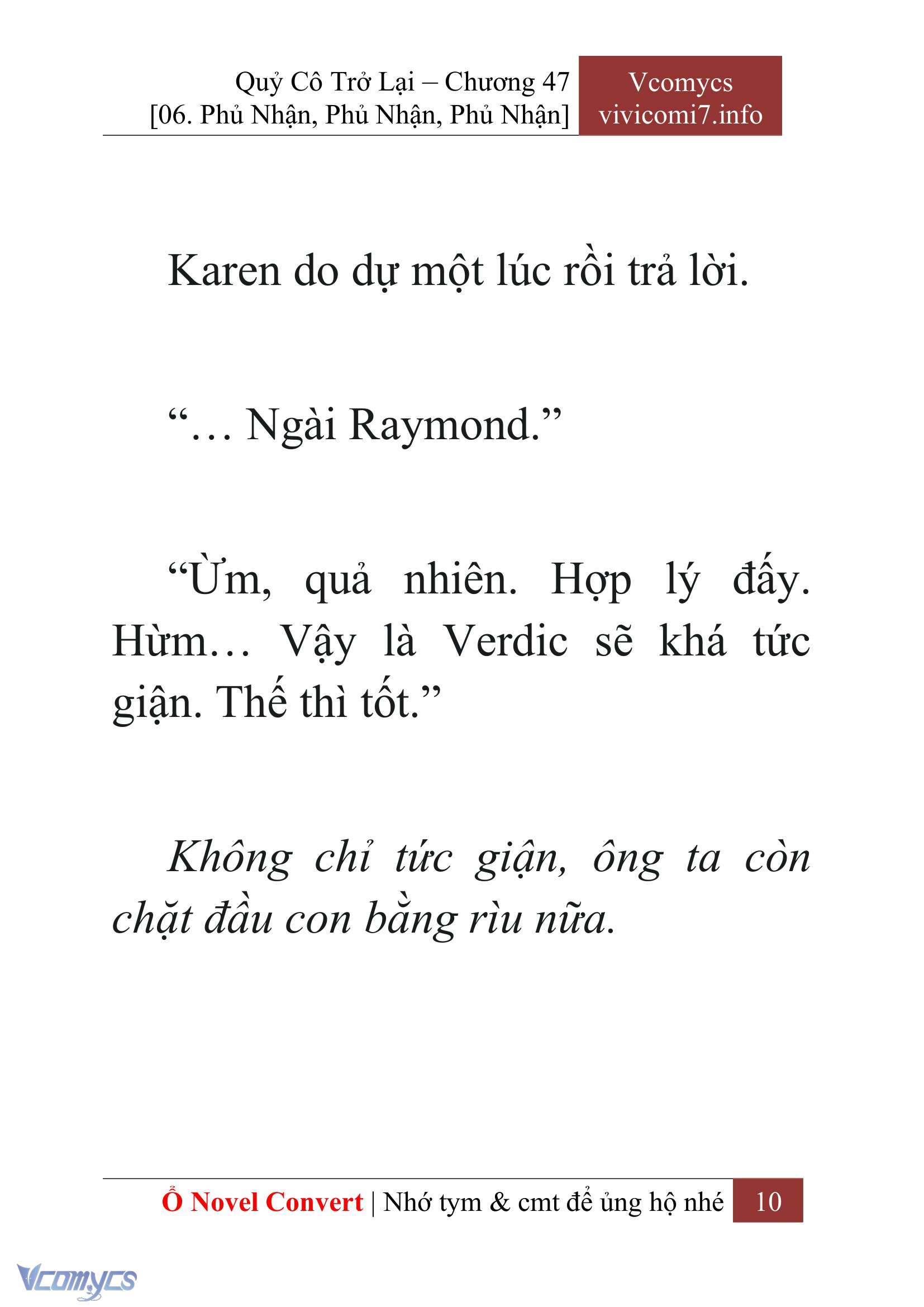 [Novel] Quý Cô Trở Lại Chapter 47 - Trang 13