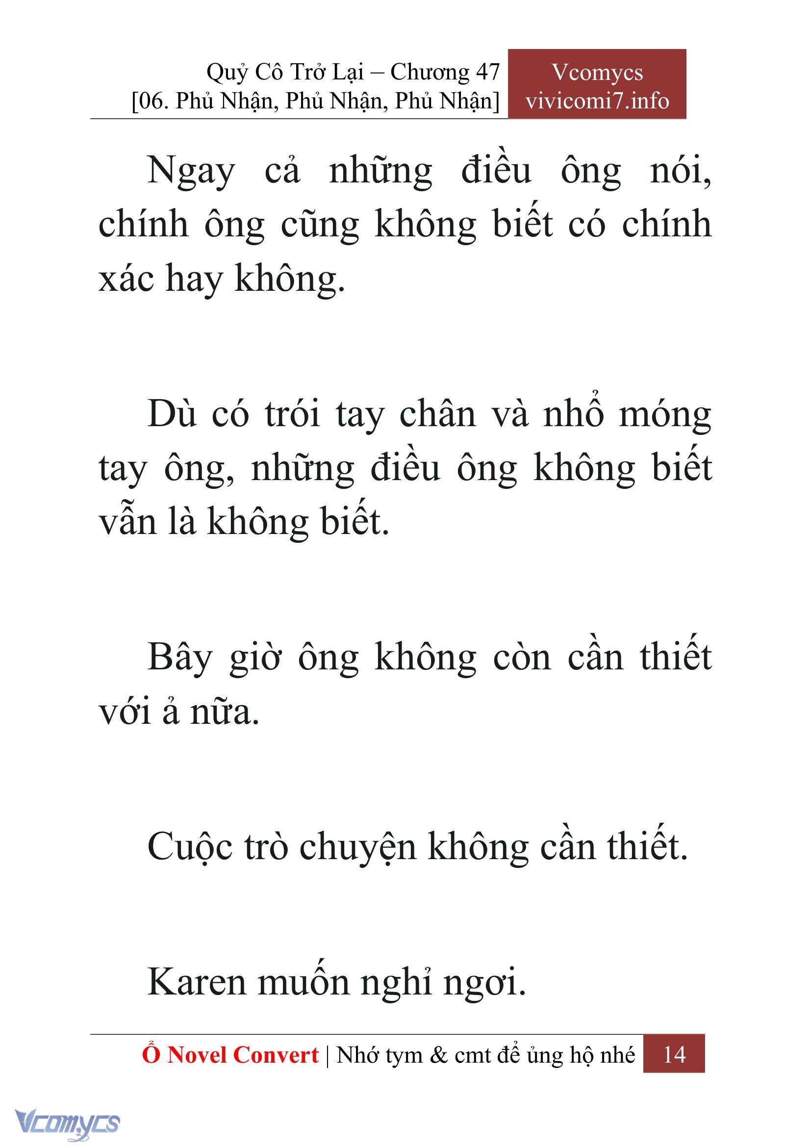 [Novel] Quý Cô Trở Lại Chapter 47 - Trang 17