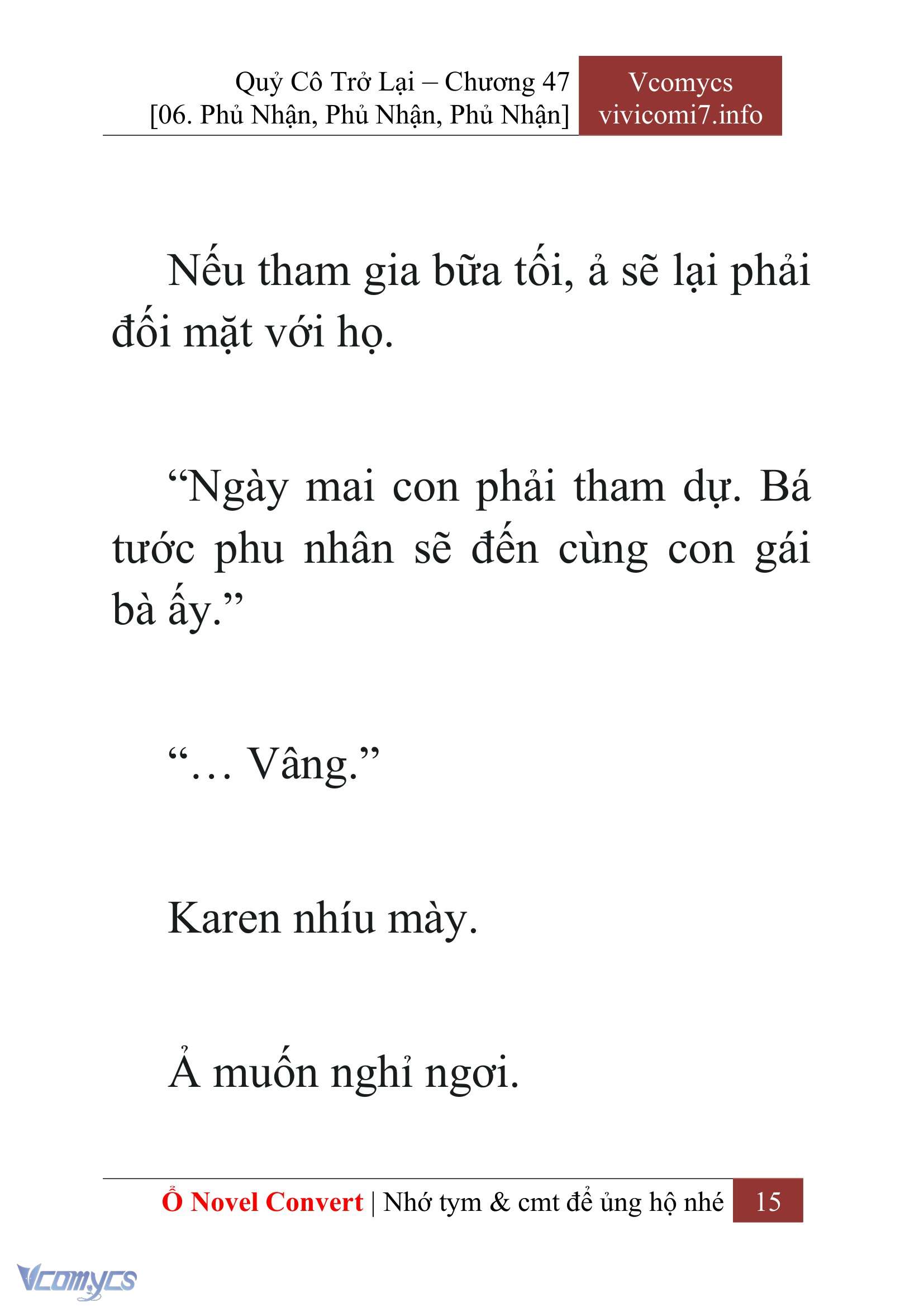 [Novel] Quý Cô Trở Lại Chapter 47 - Trang 18