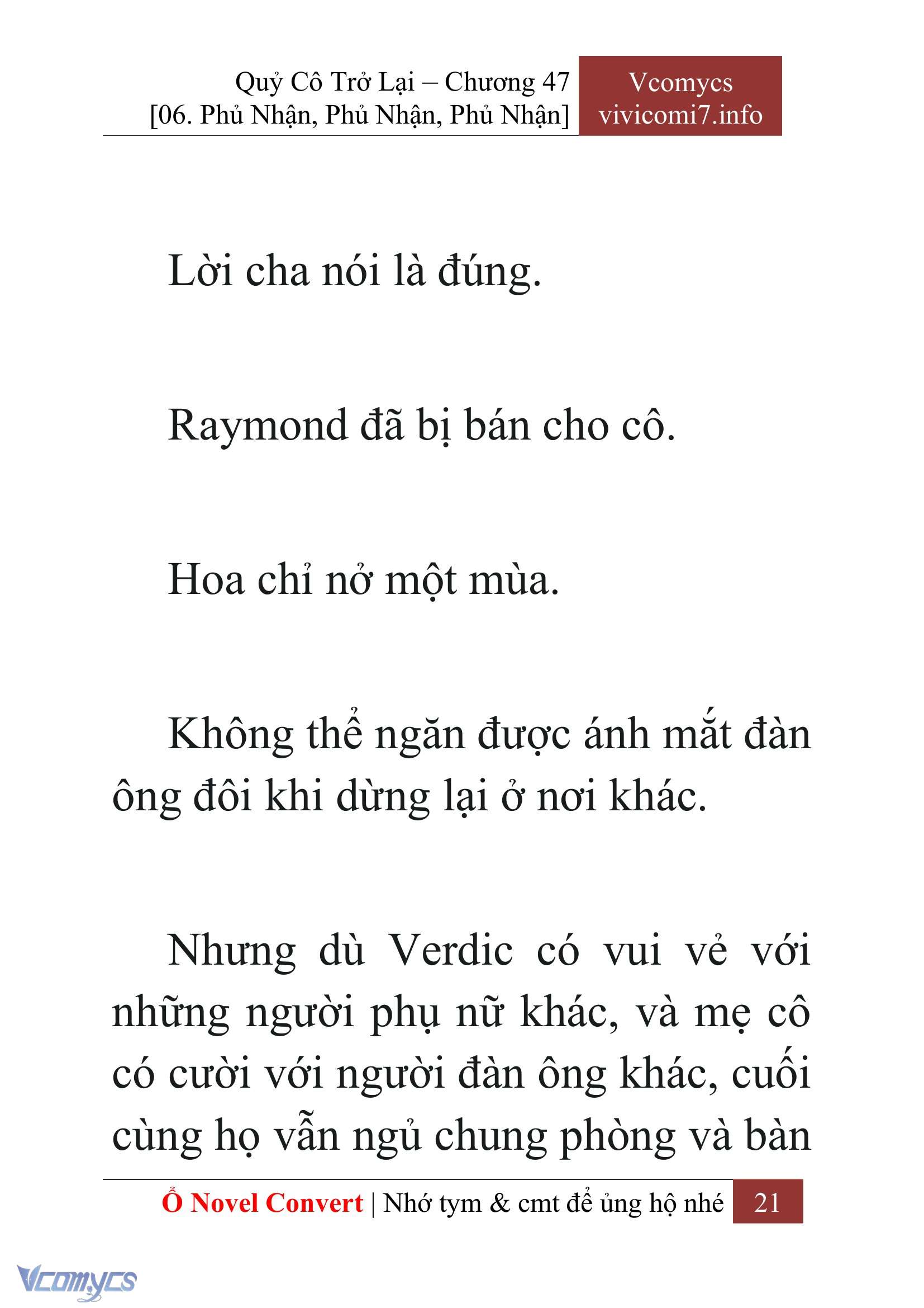[Novel] Quý Cô Trở Lại Chapter 47 - Trang 24