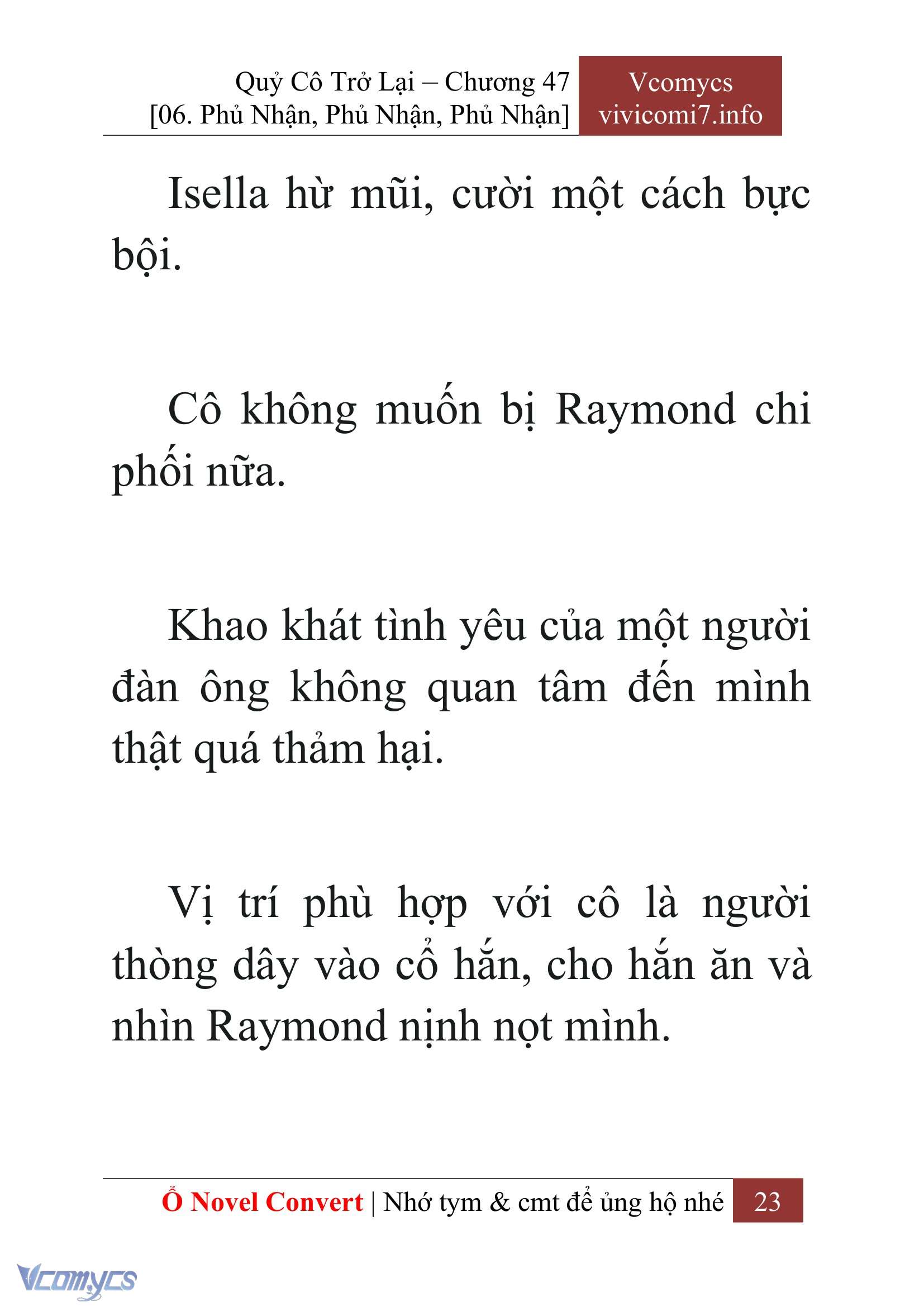 [Novel] Quý Cô Trở Lại Chapter 47 - Trang 26