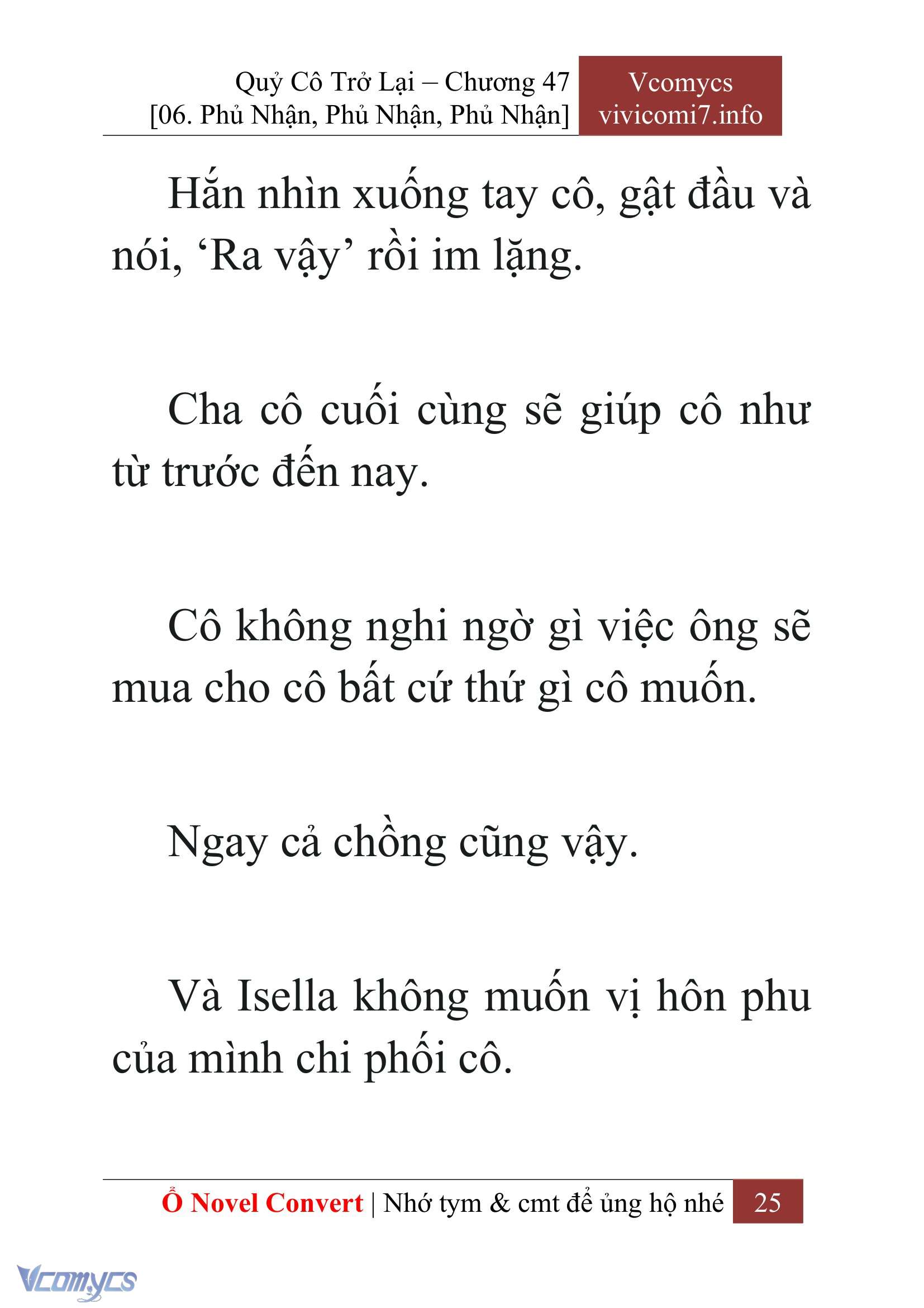 [Novel] Quý Cô Trở Lại Chapter 47 - Trang 28