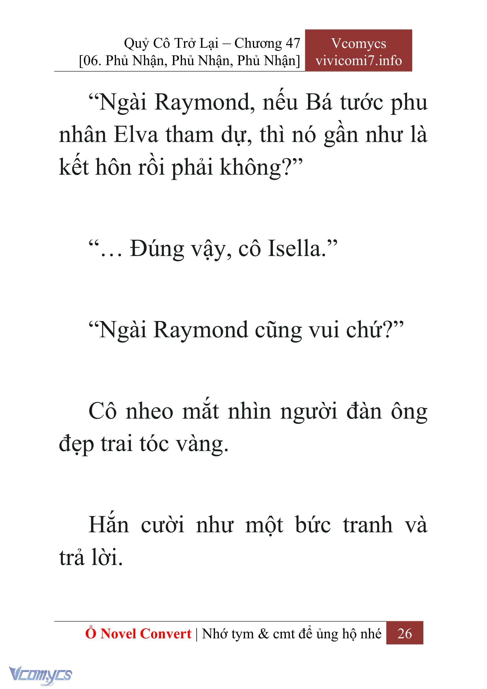 [Novel] Quý Cô Trở Lại Chapter 47 - Trang 29