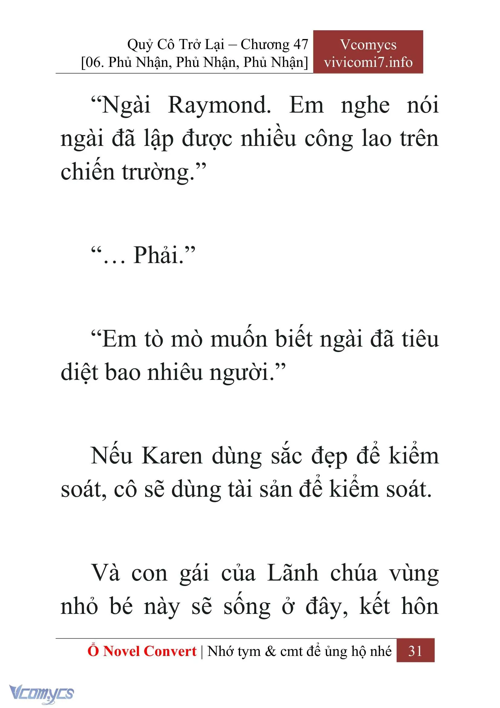 [Novel] Quý Cô Trở Lại Chapter 47 - Trang 34