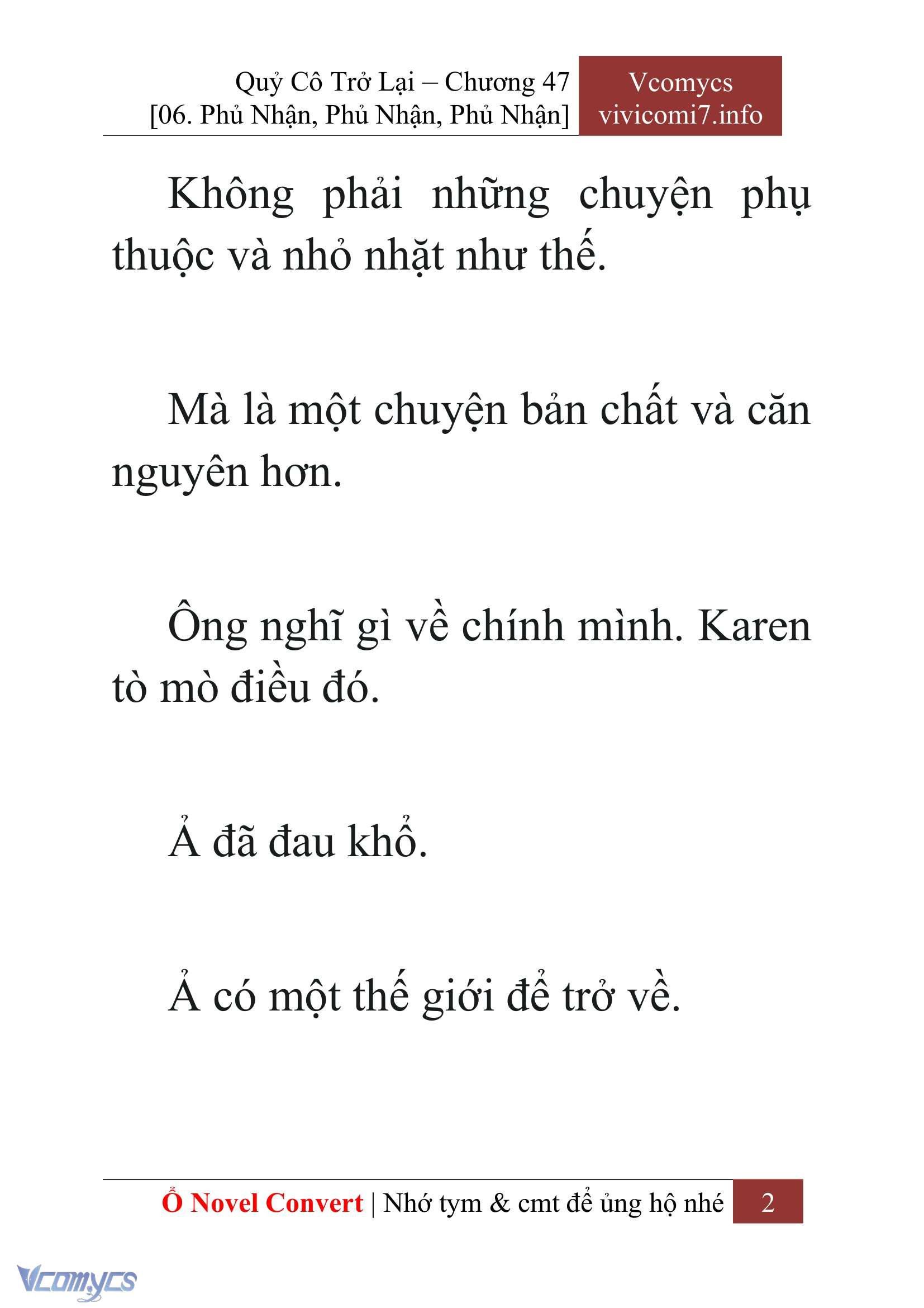 [Novel] Quý Cô Trở Lại Chapter 47 - Trang 5