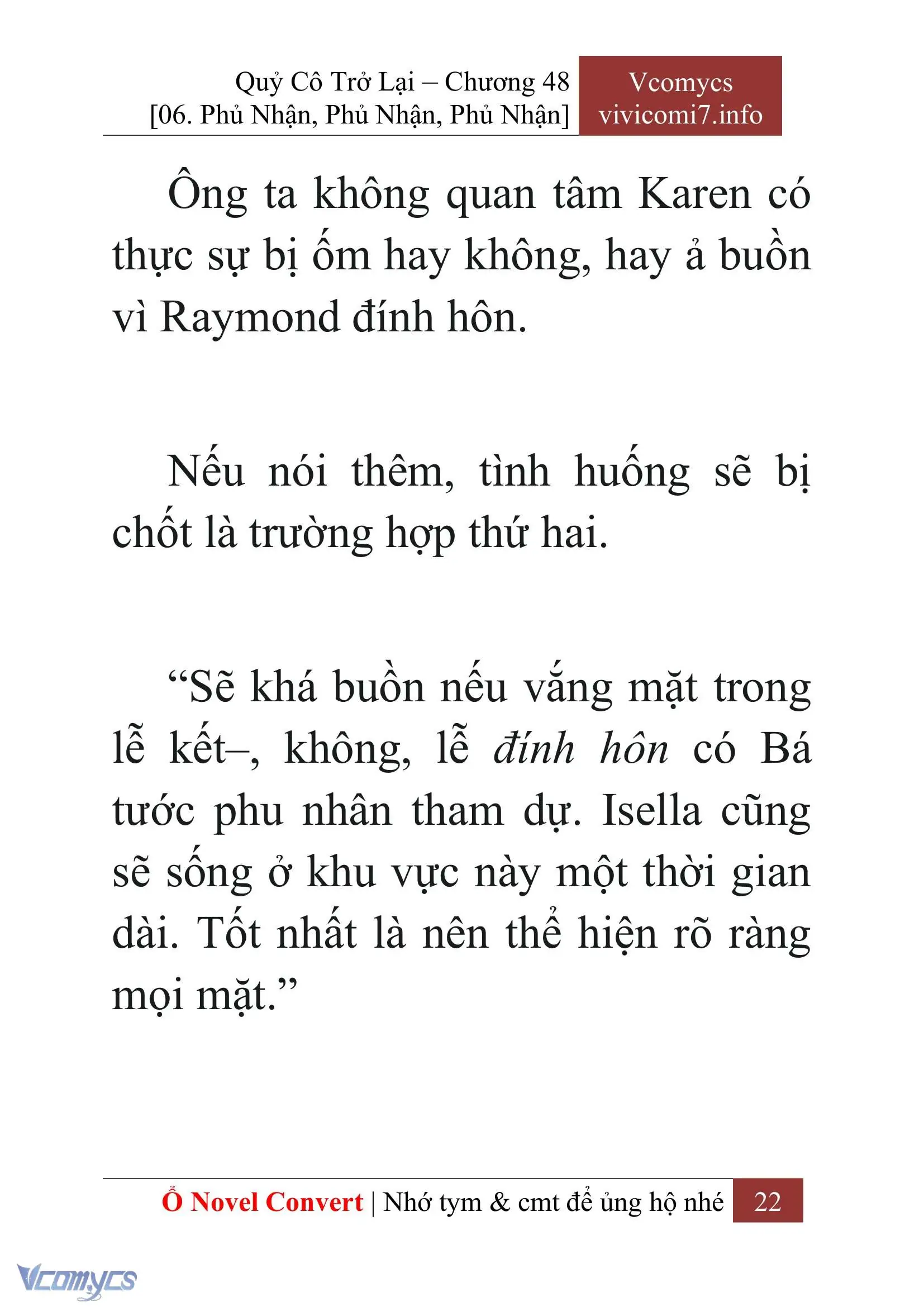 [Novel] Quý Cô Trở Lại Chapter 48 - Trang 25