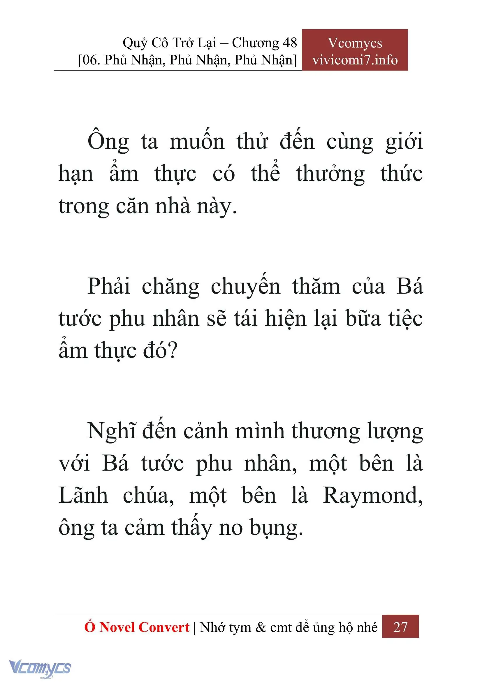 [Novel] Quý Cô Trở Lại Chapter 48 - Trang 30