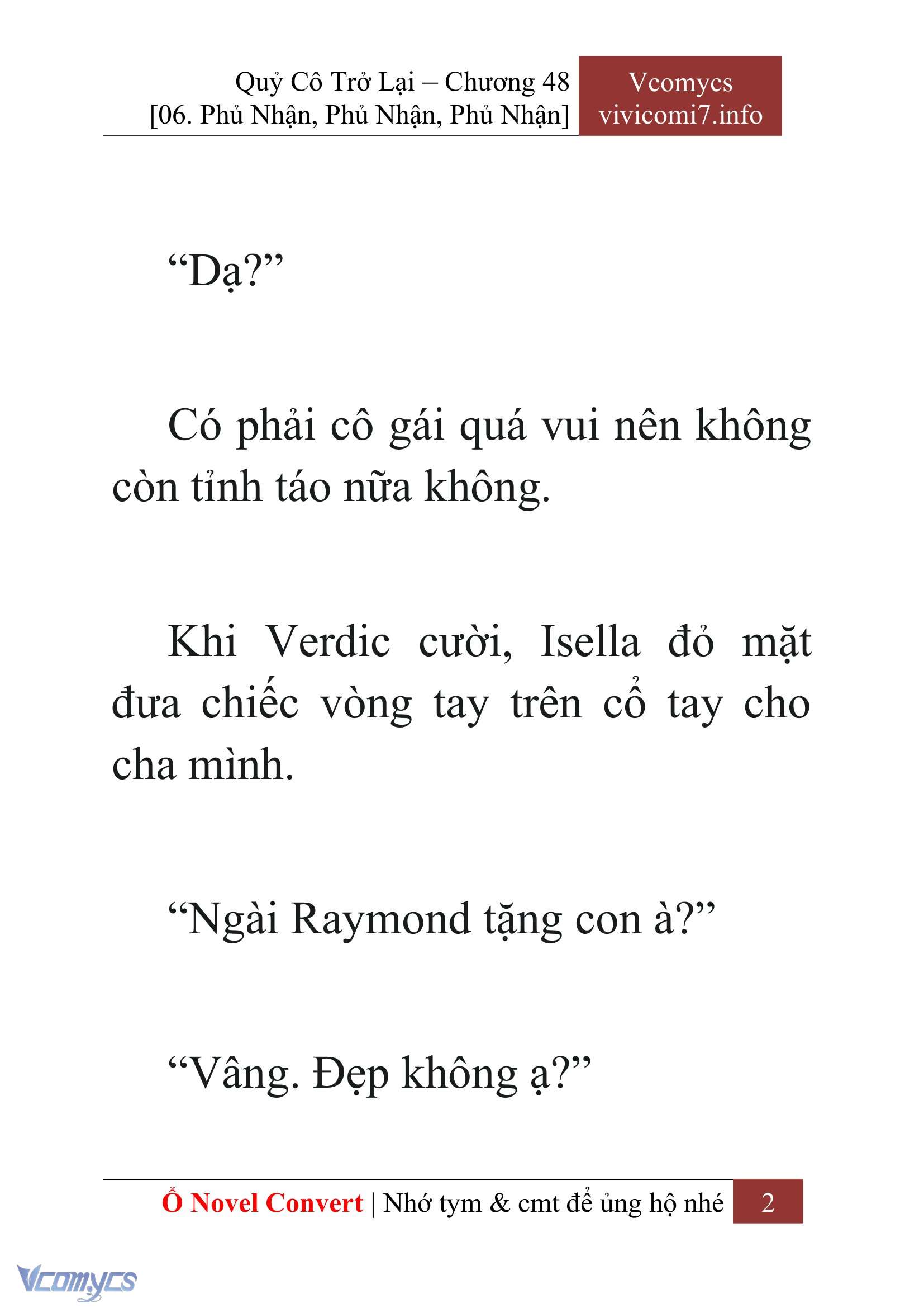 [Novel] Quý Cô Trở Lại Chapter 48 - Trang 5