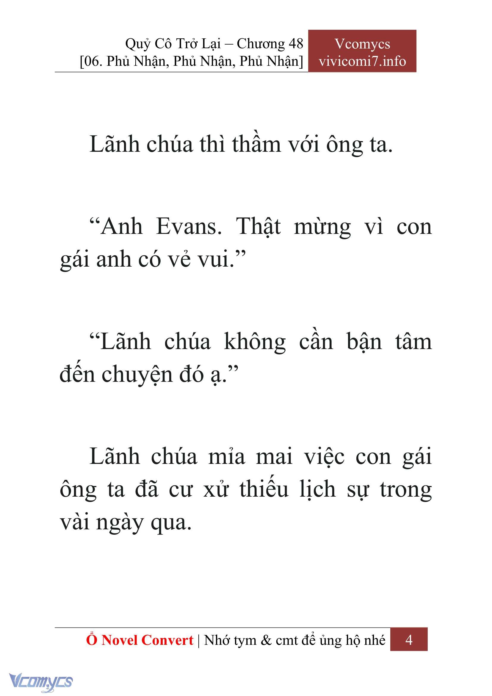 [Novel] Quý Cô Trở Lại Chapter 48 - Trang 7