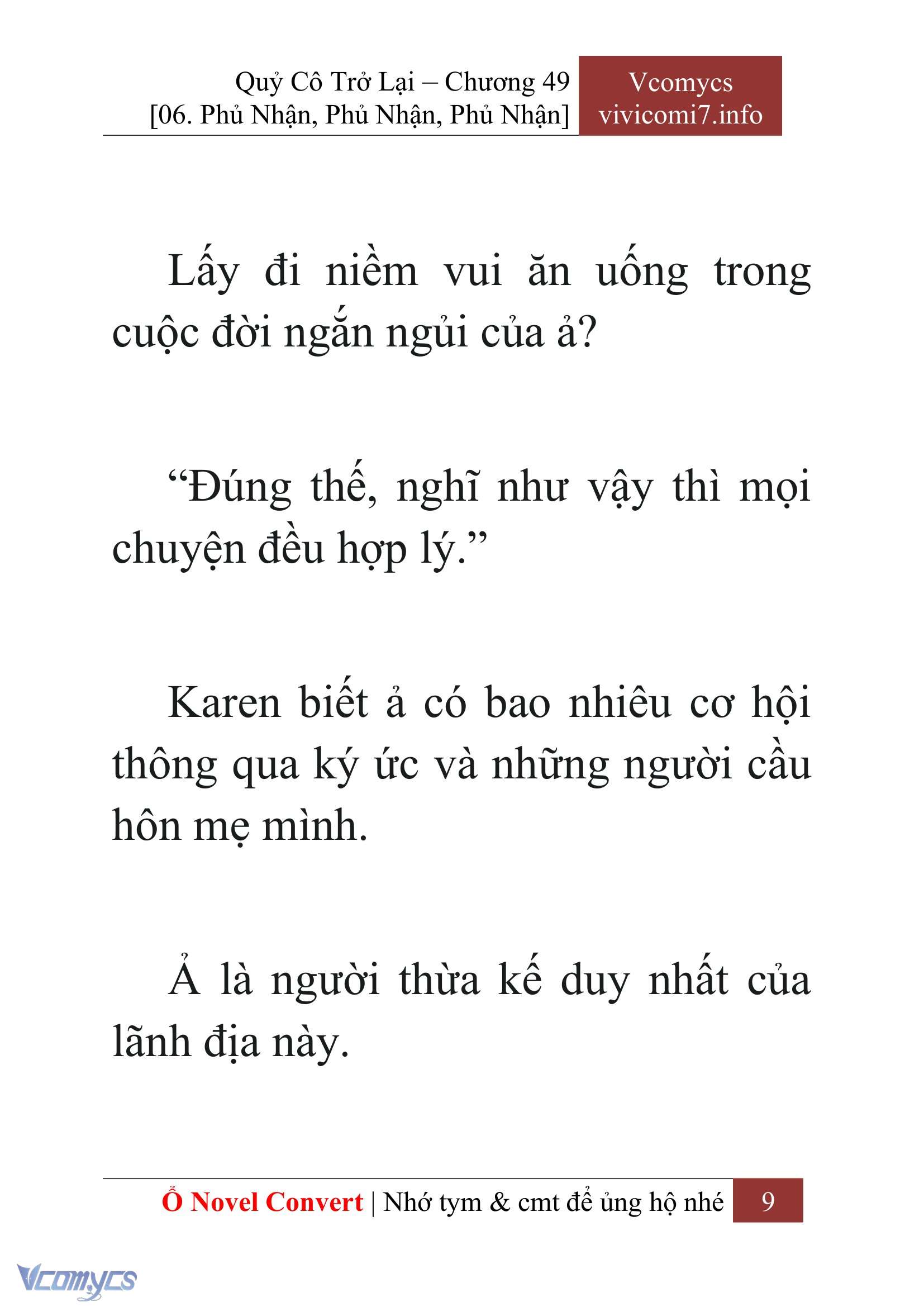 [Novel] Quý Cô Trở Lại Chapter 49 - Trang 12