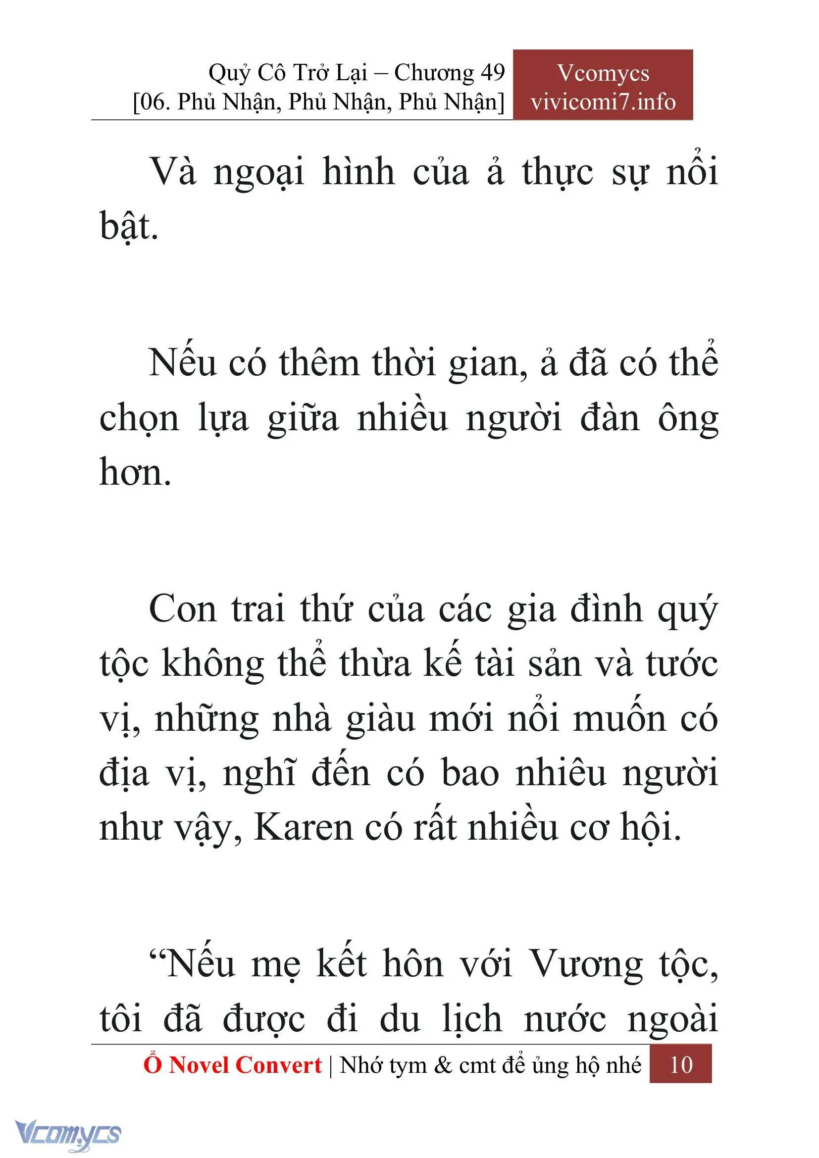[Novel] Quý Cô Trở Lại Chapter 49 - Trang 13