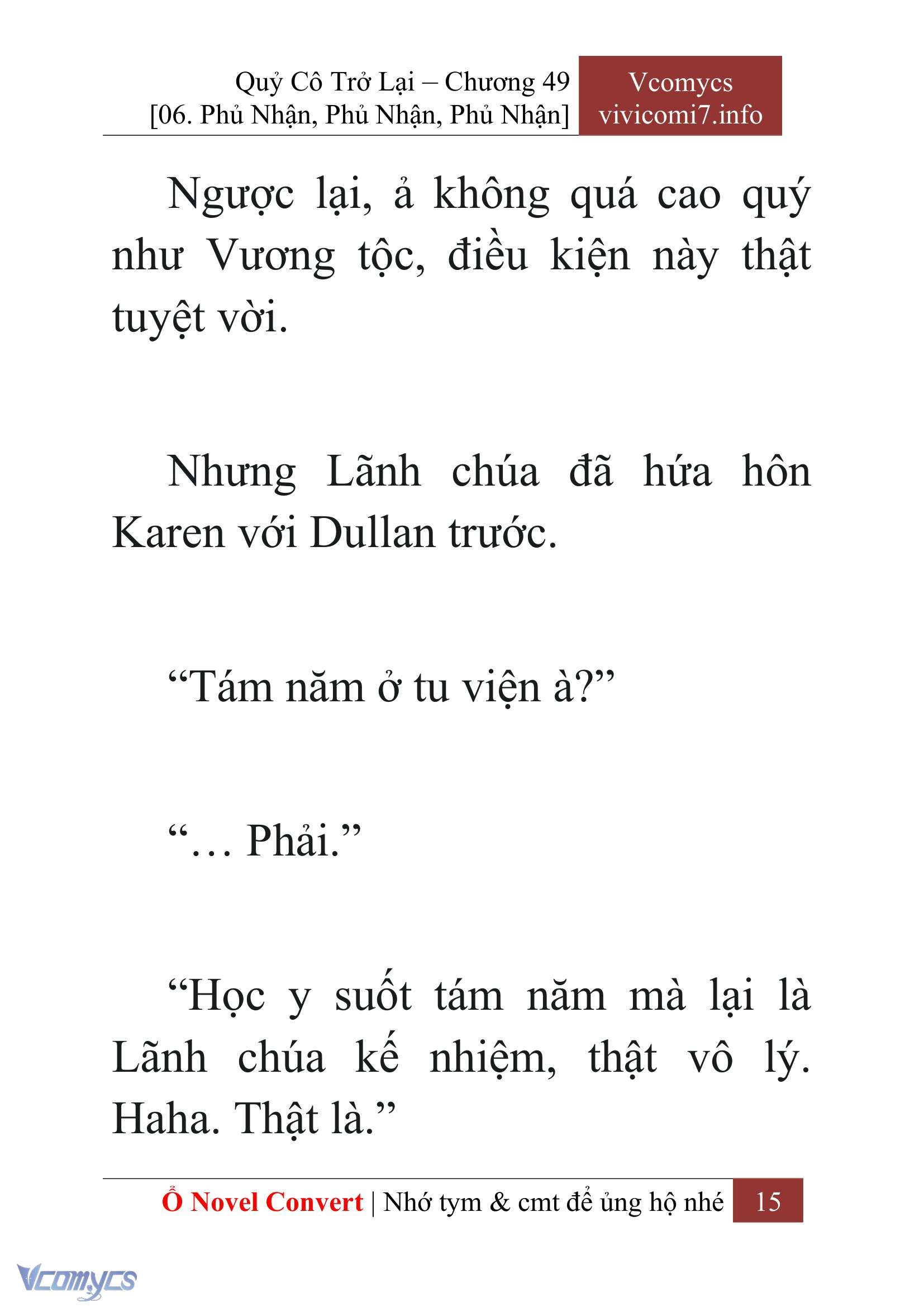 [Novel] Quý Cô Trở Lại Chapter 49 - Trang 18