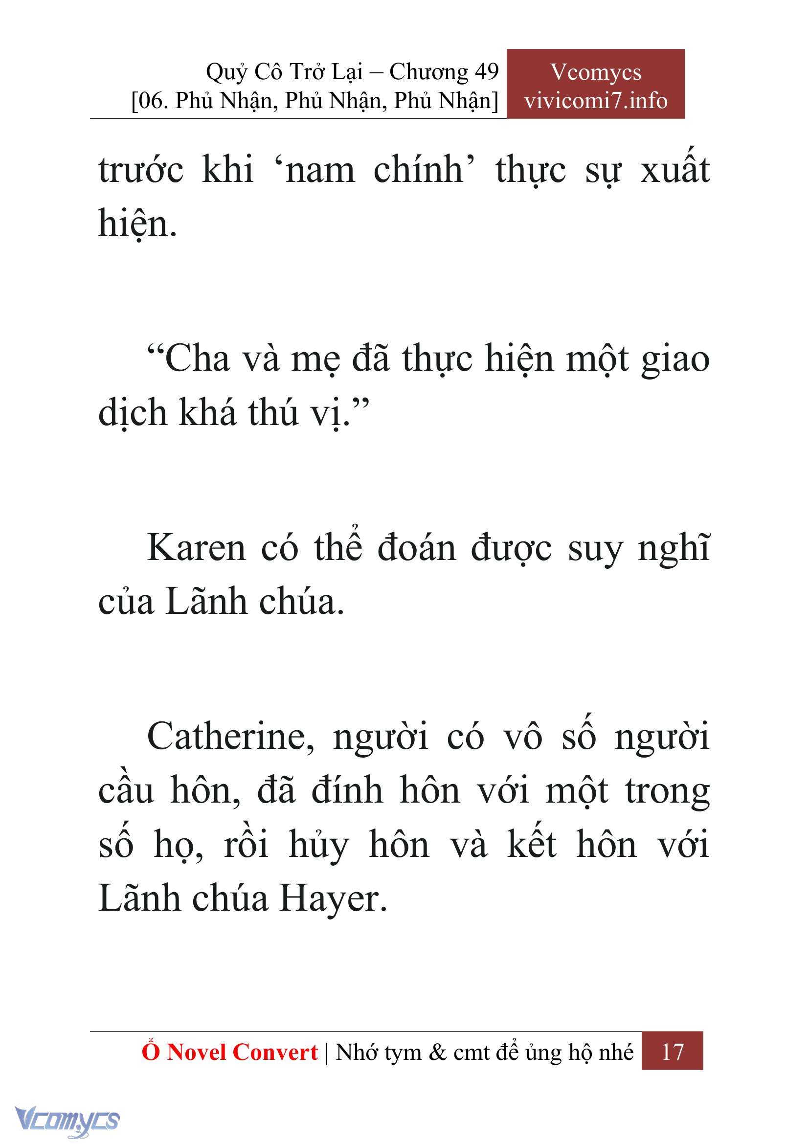 [Novel] Quý Cô Trở Lại Chapter 49 - Trang 20