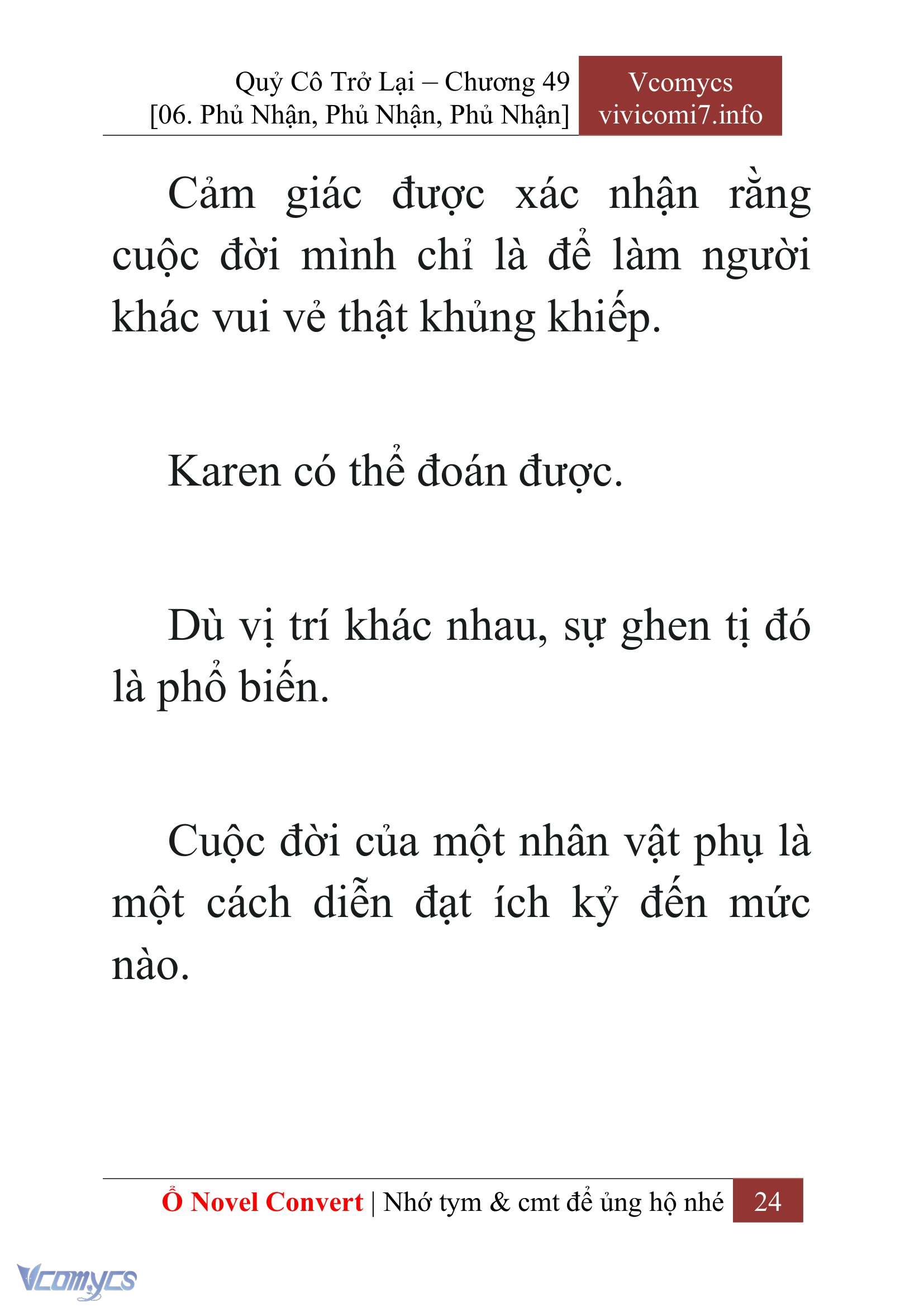 [Novel] Quý Cô Trở Lại Chapter 49 - Trang 27