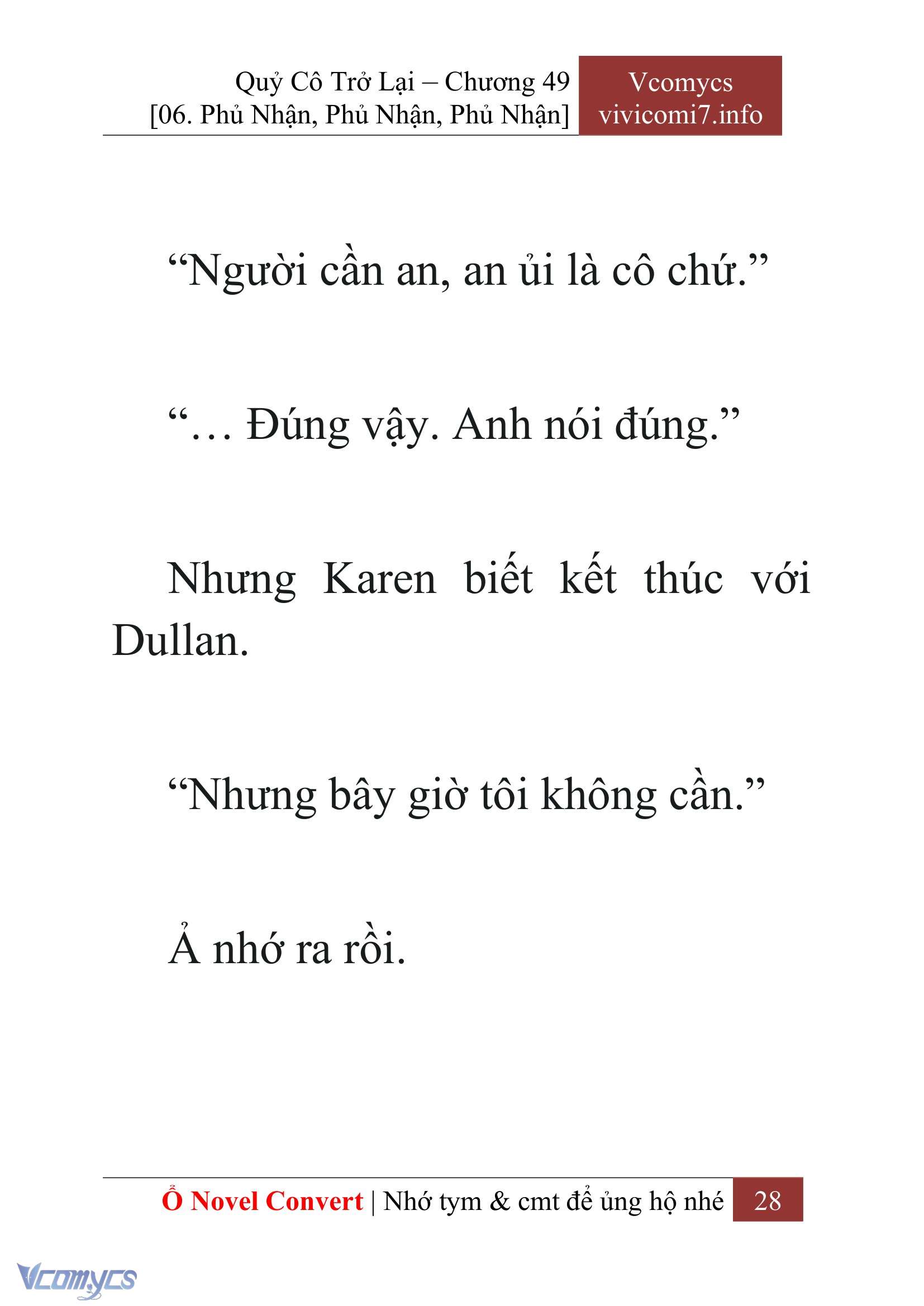 [Novel] Quý Cô Trở Lại Chapter 49 - Trang 31