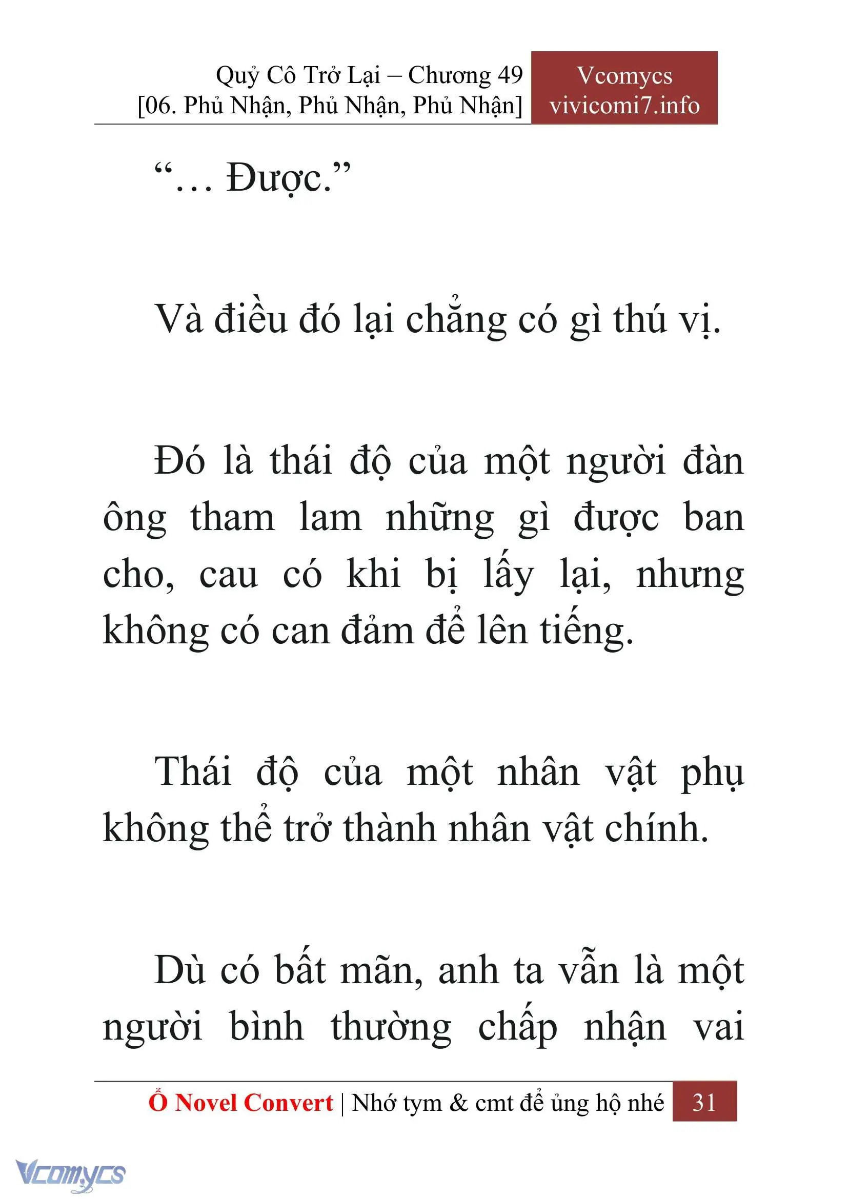 [Novel] Quý Cô Trở Lại Chapter 49 - Trang 34