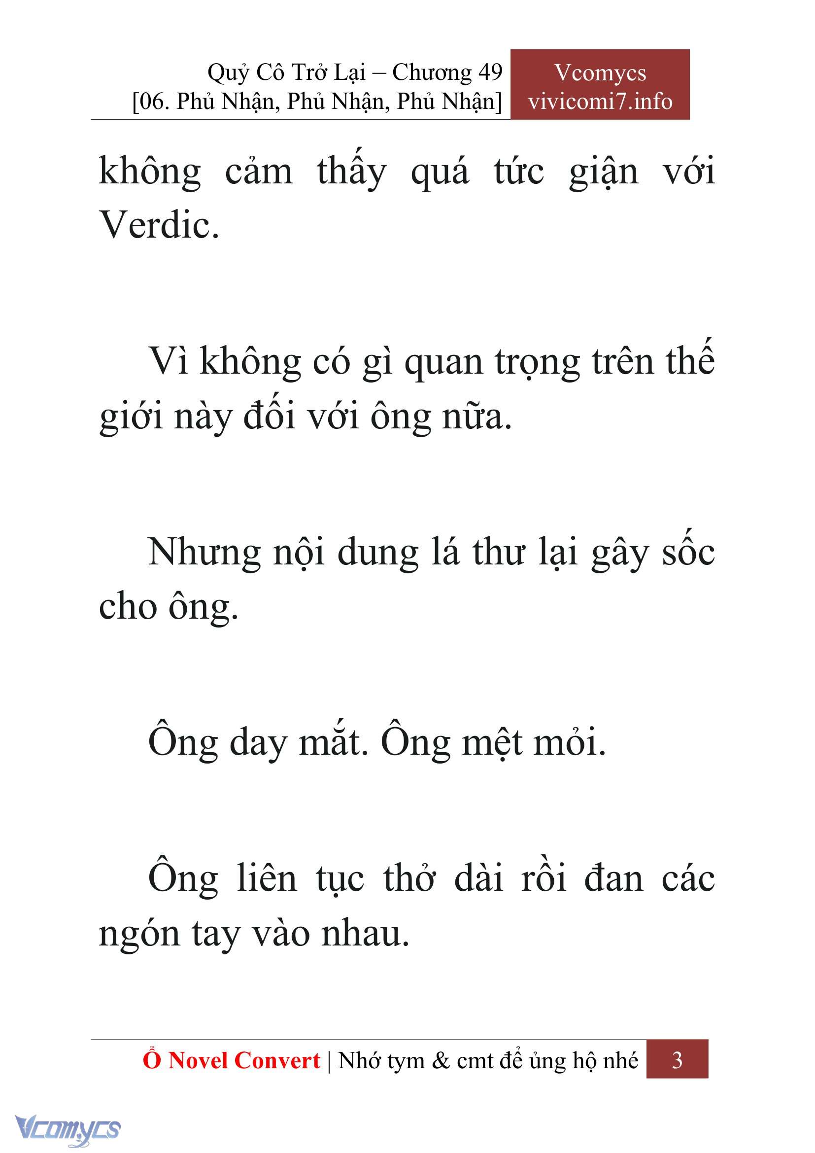 [Novel] Quý Cô Trở Lại Chapter 49 - Trang 6