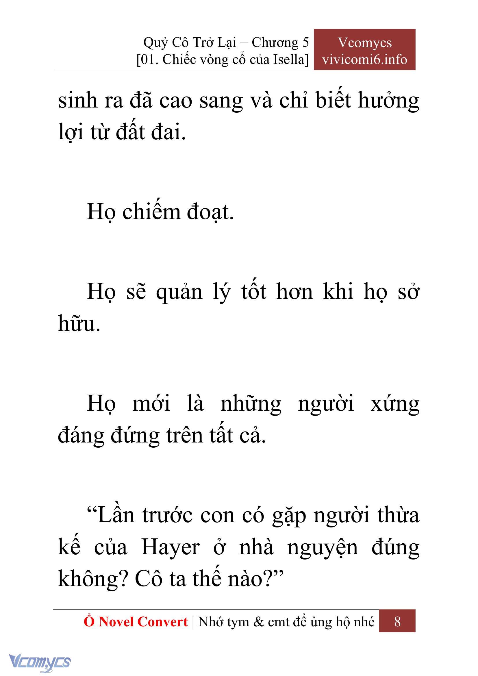 [Novel] Quý Cô Trở Lại Chapter 5 - Trang 11