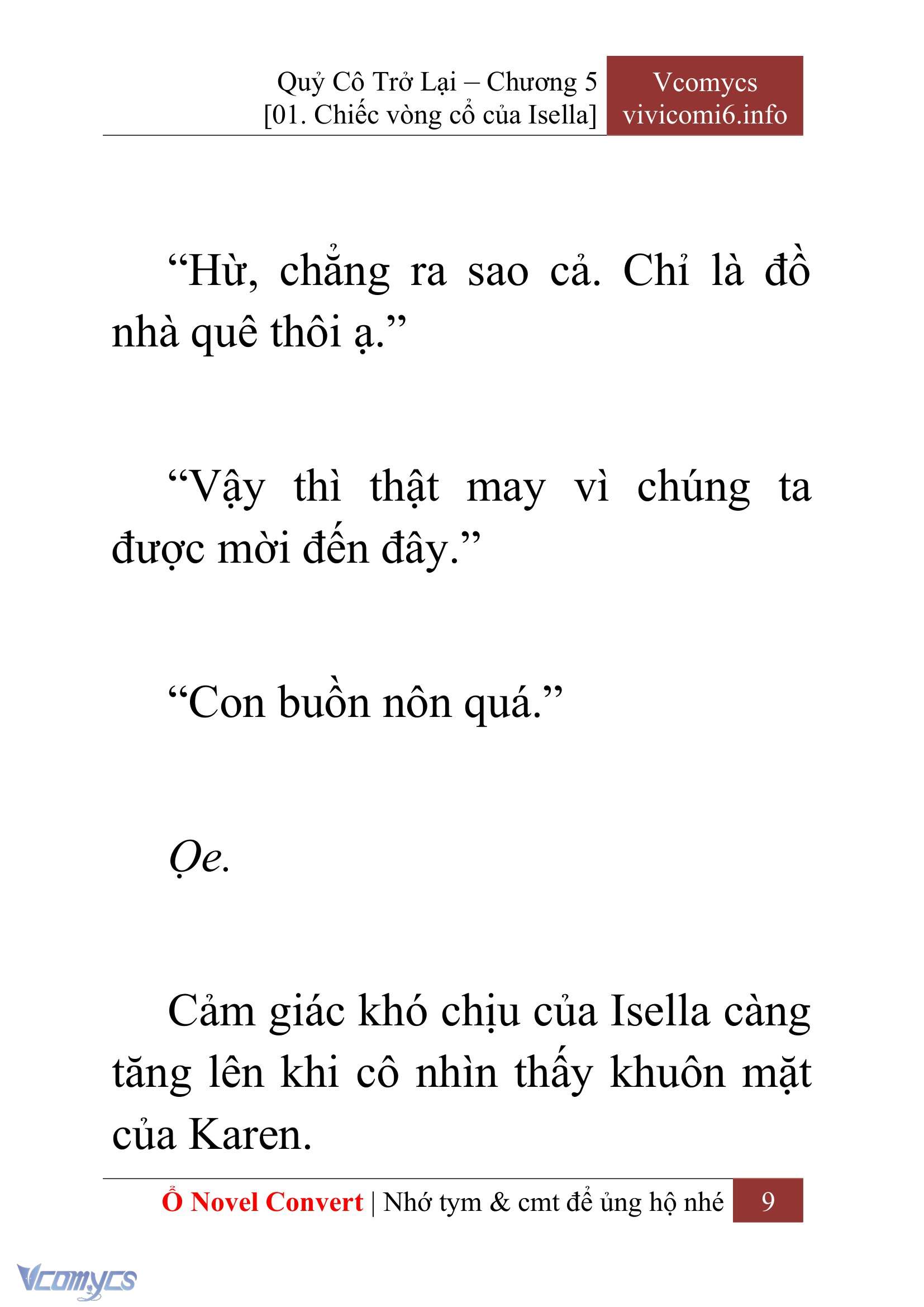 [Novel] Quý Cô Trở Lại Chapter 5 - Trang 12