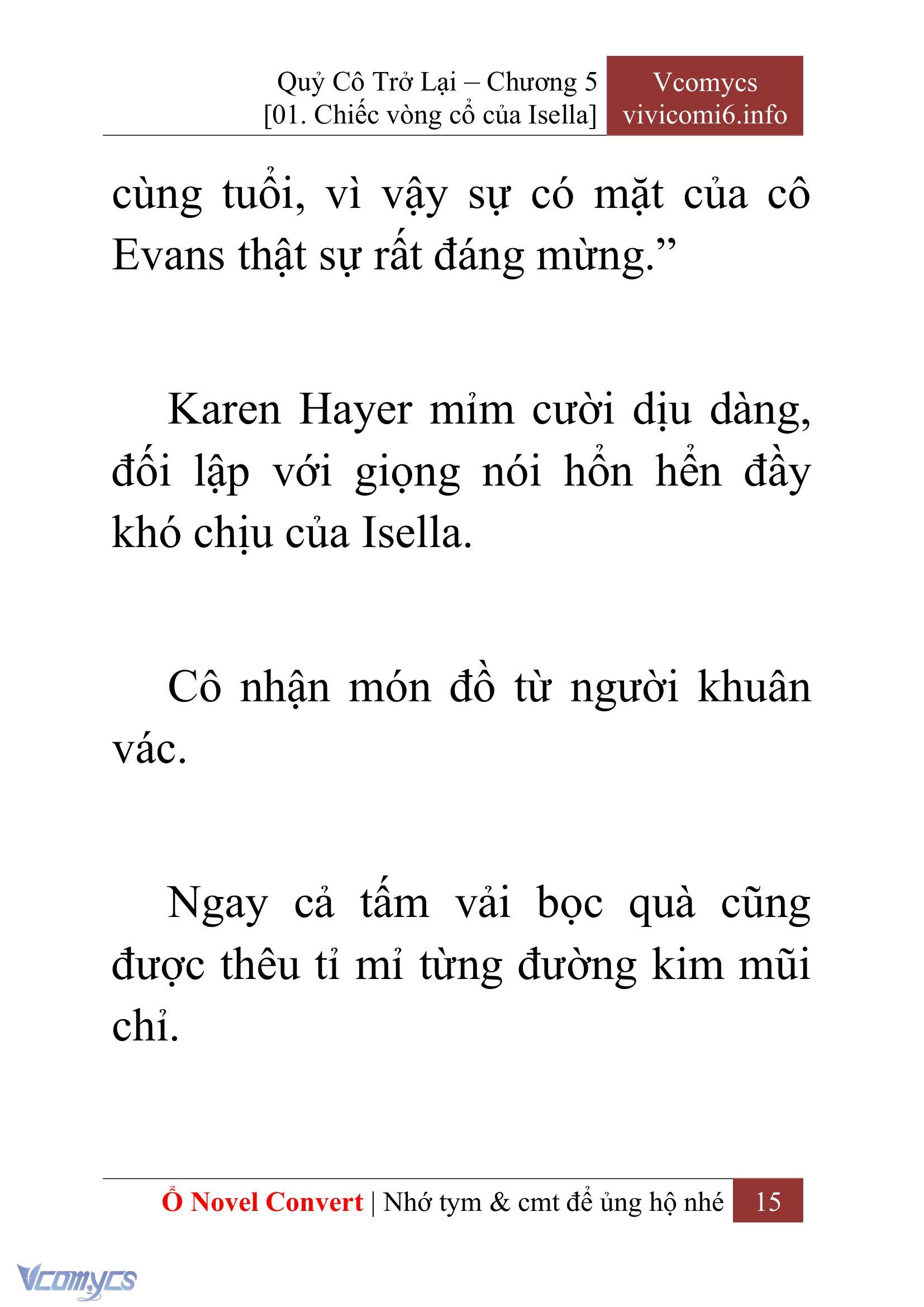[Novel] Quý Cô Trở Lại Chapter 5 - Trang 18