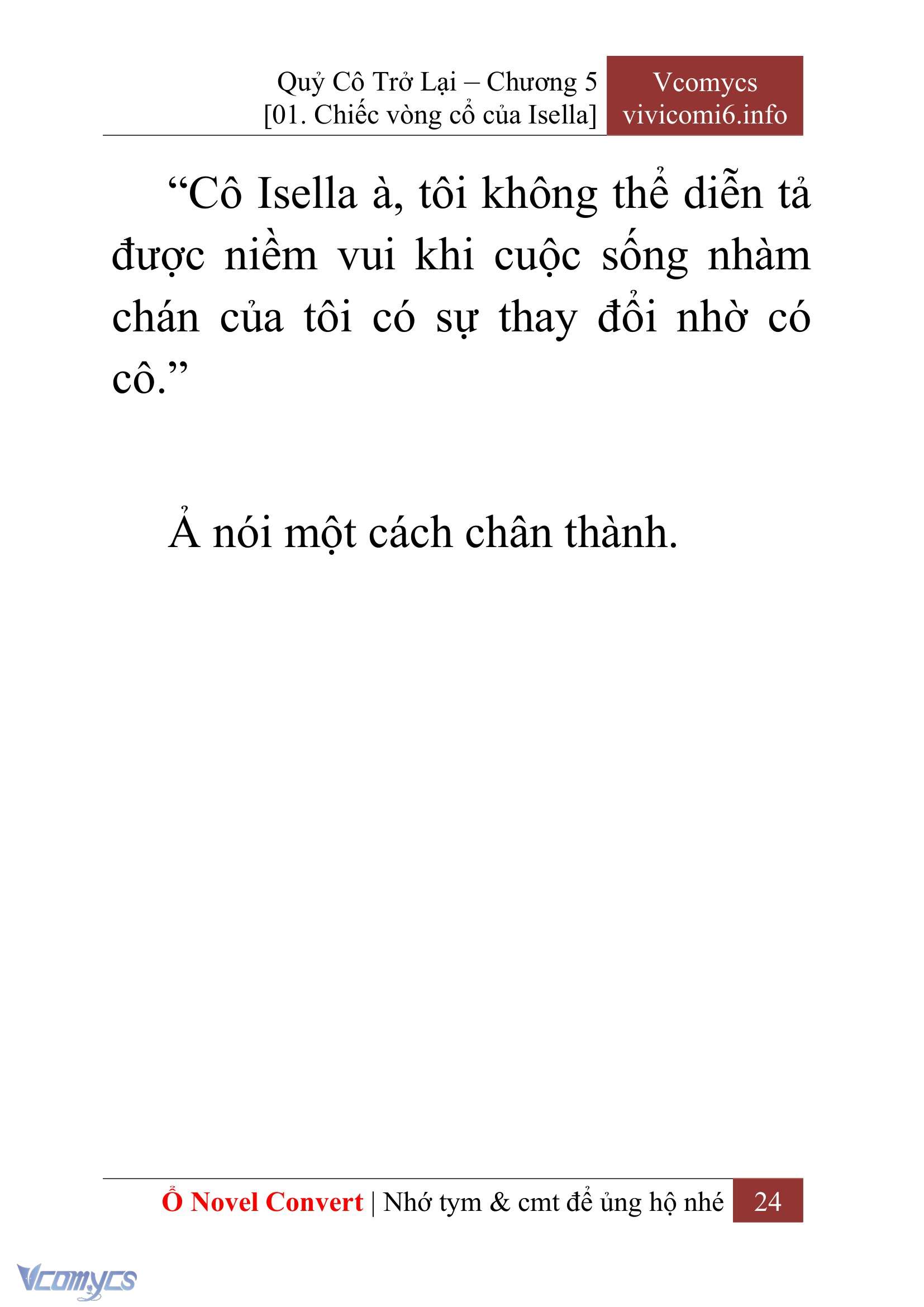 [Novel] Quý Cô Trở Lại Chapter 5 - Trang 27