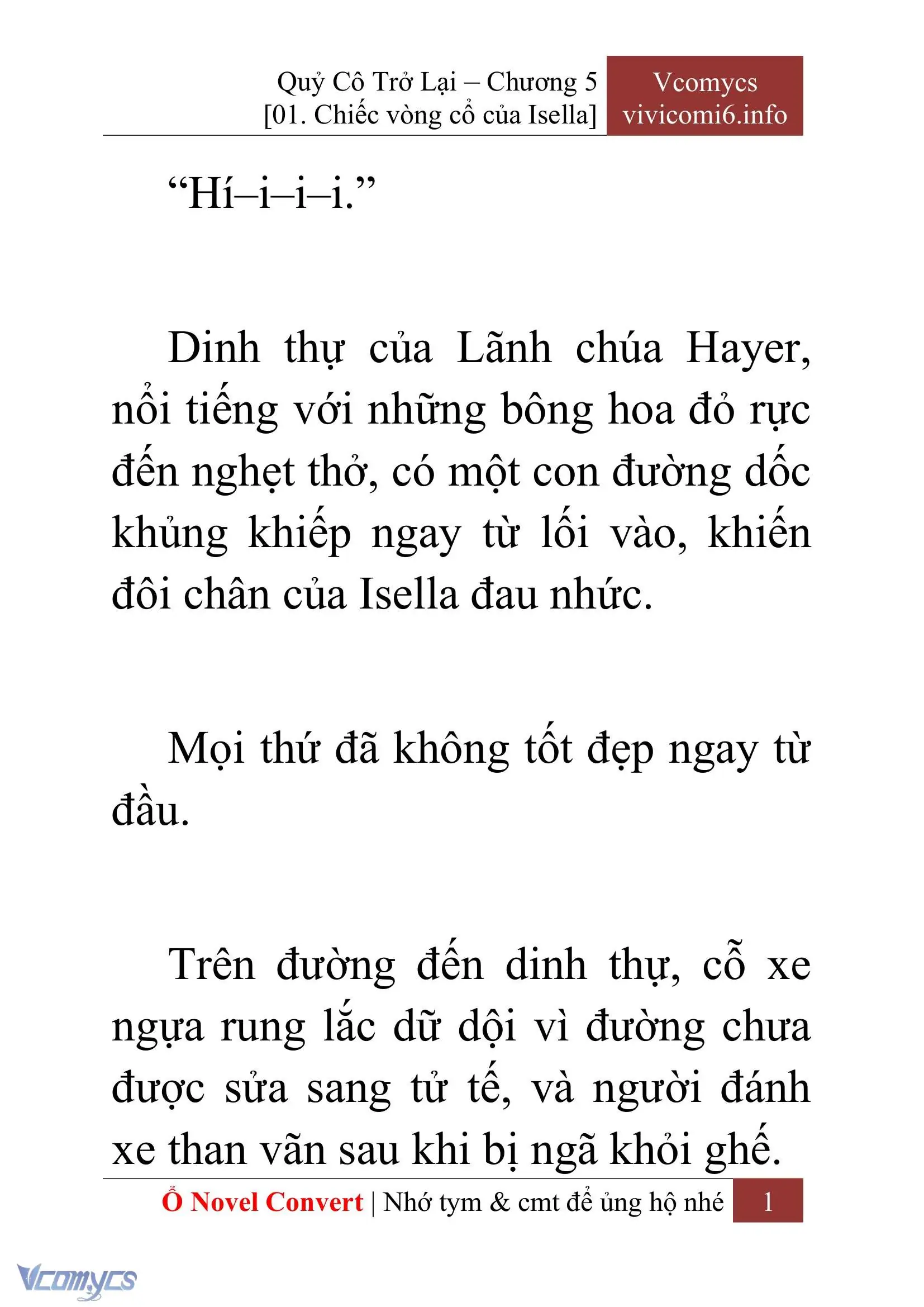 [Novel] Quý Cô Trở Lại Chapter 5 - Trang 4