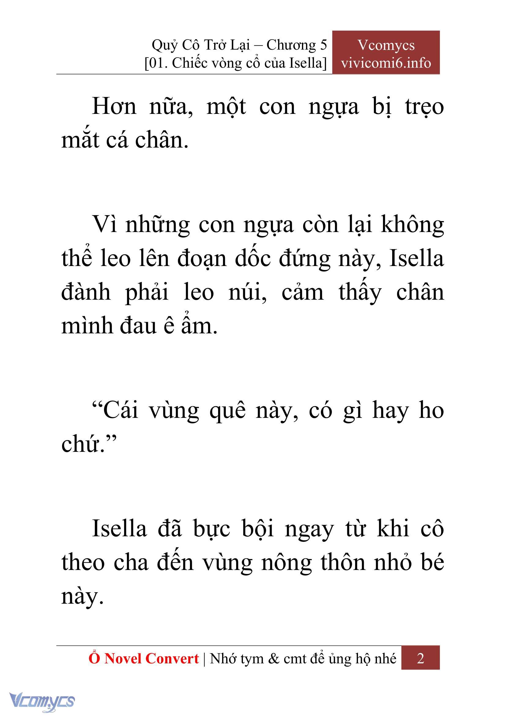 [Novel] Quý Cô Trở Lại Chapter 5 - Trang 5