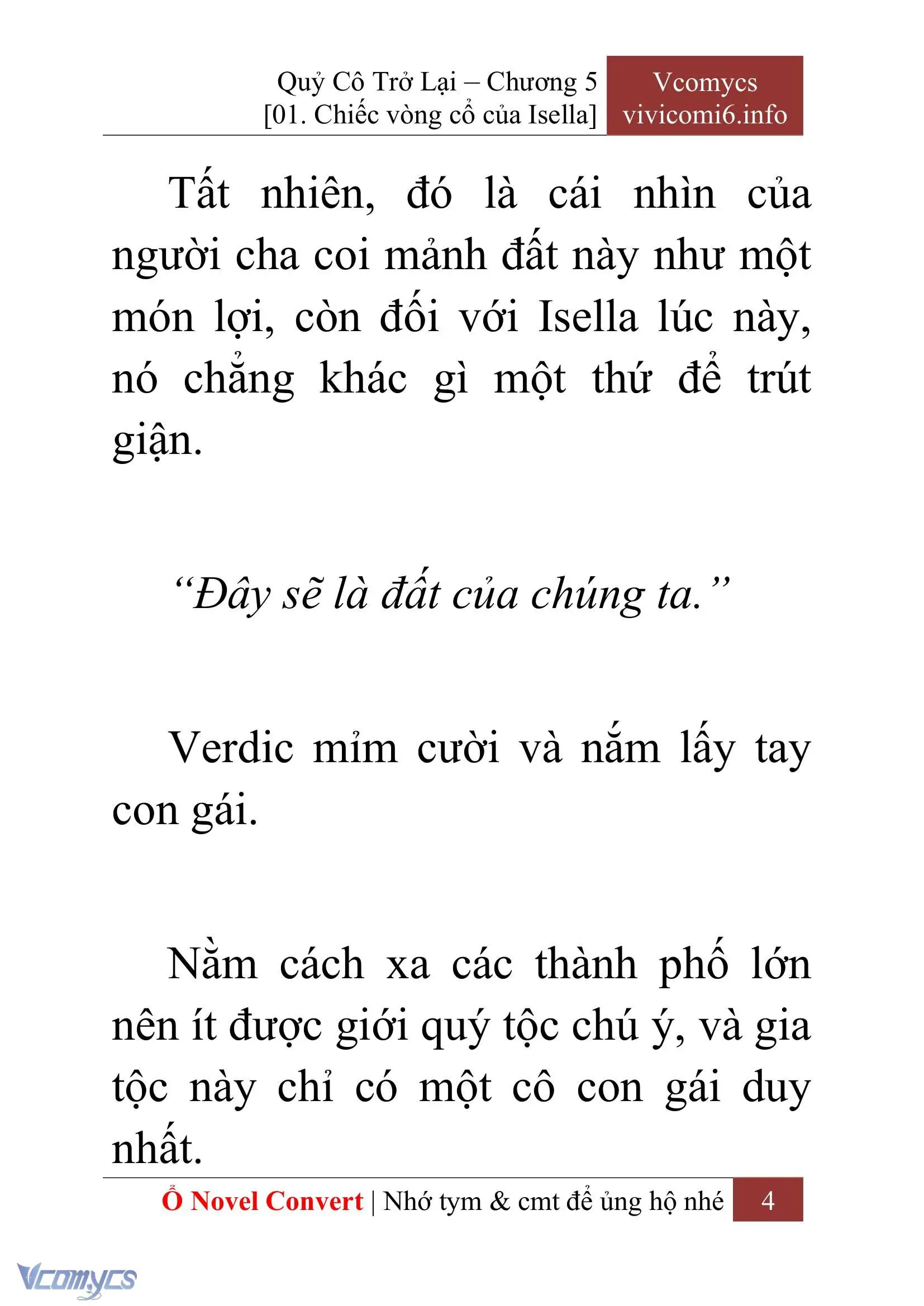 [Novel] Quý Cô Trở Lại Chapter 5 - Trang 7