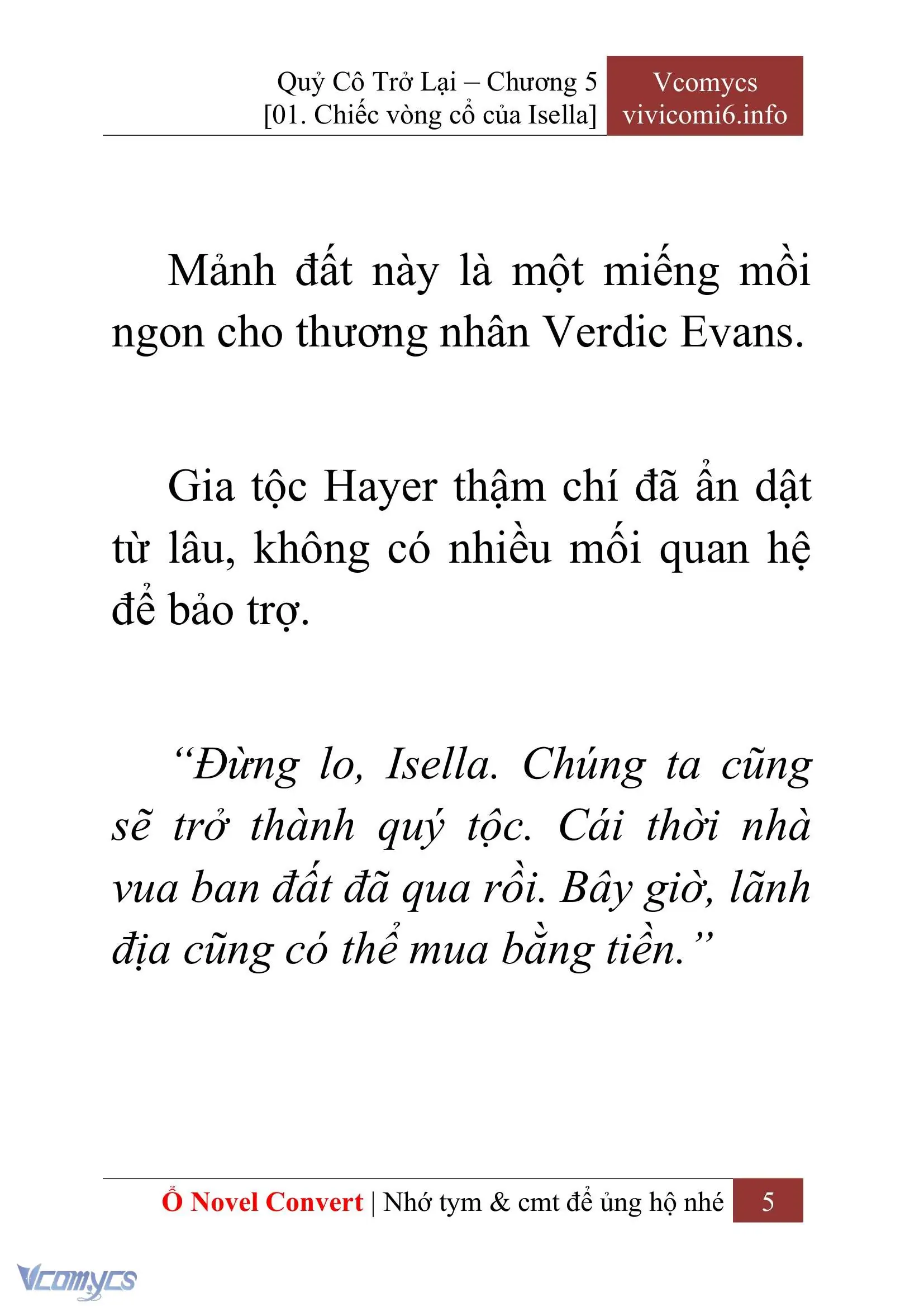 [Novel] Quý Cô Trở Lại Chapter 5 - Trang 8
