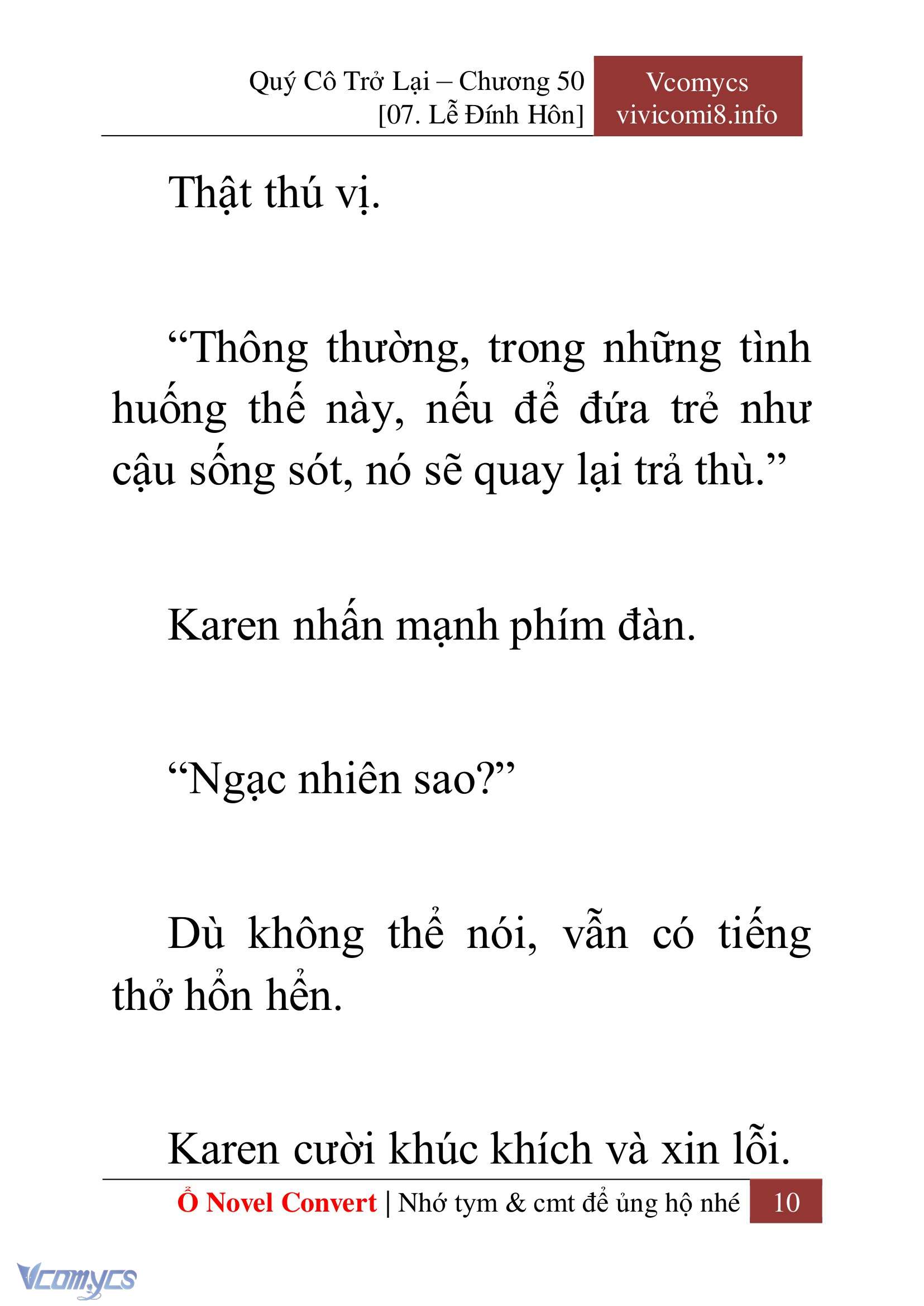 [Novel] Quý Cô Trở Lại Chapter 50 - Trang 13