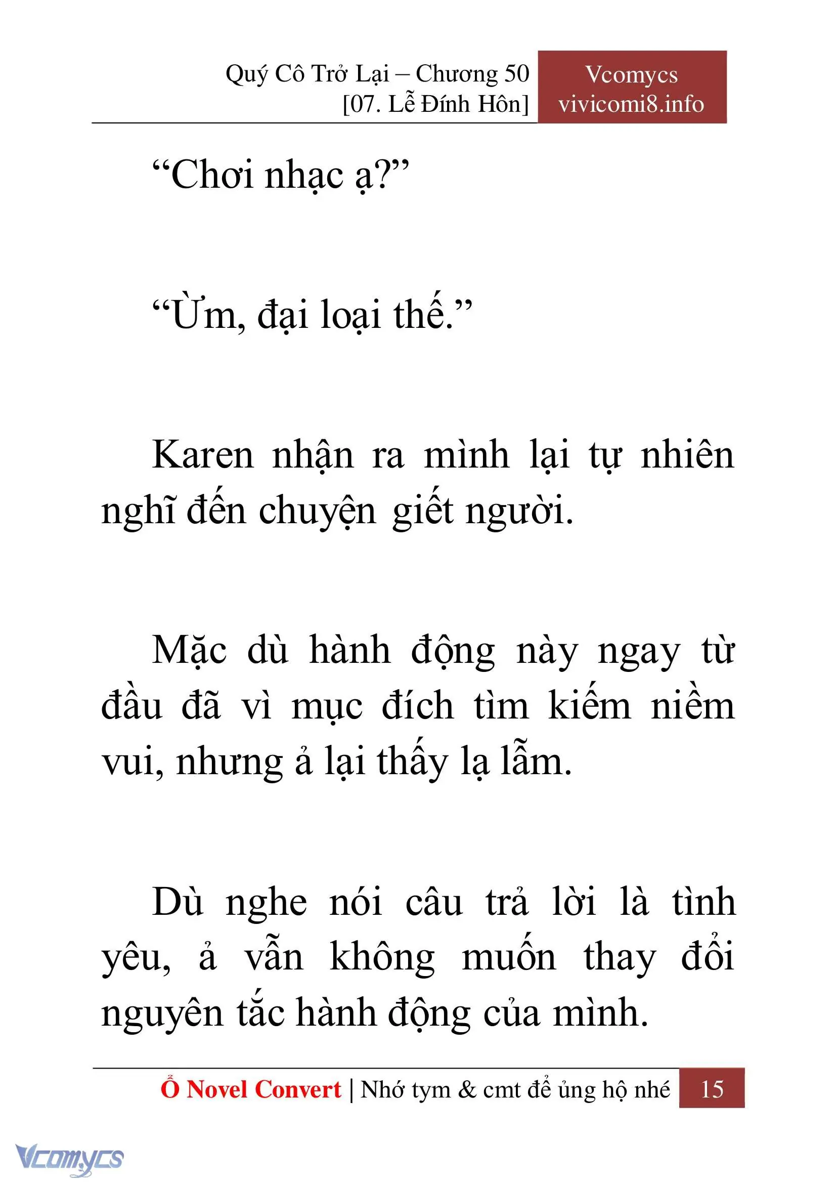 [Novel] Quý Cô Trở Lại Chapter 50 - Trang 18