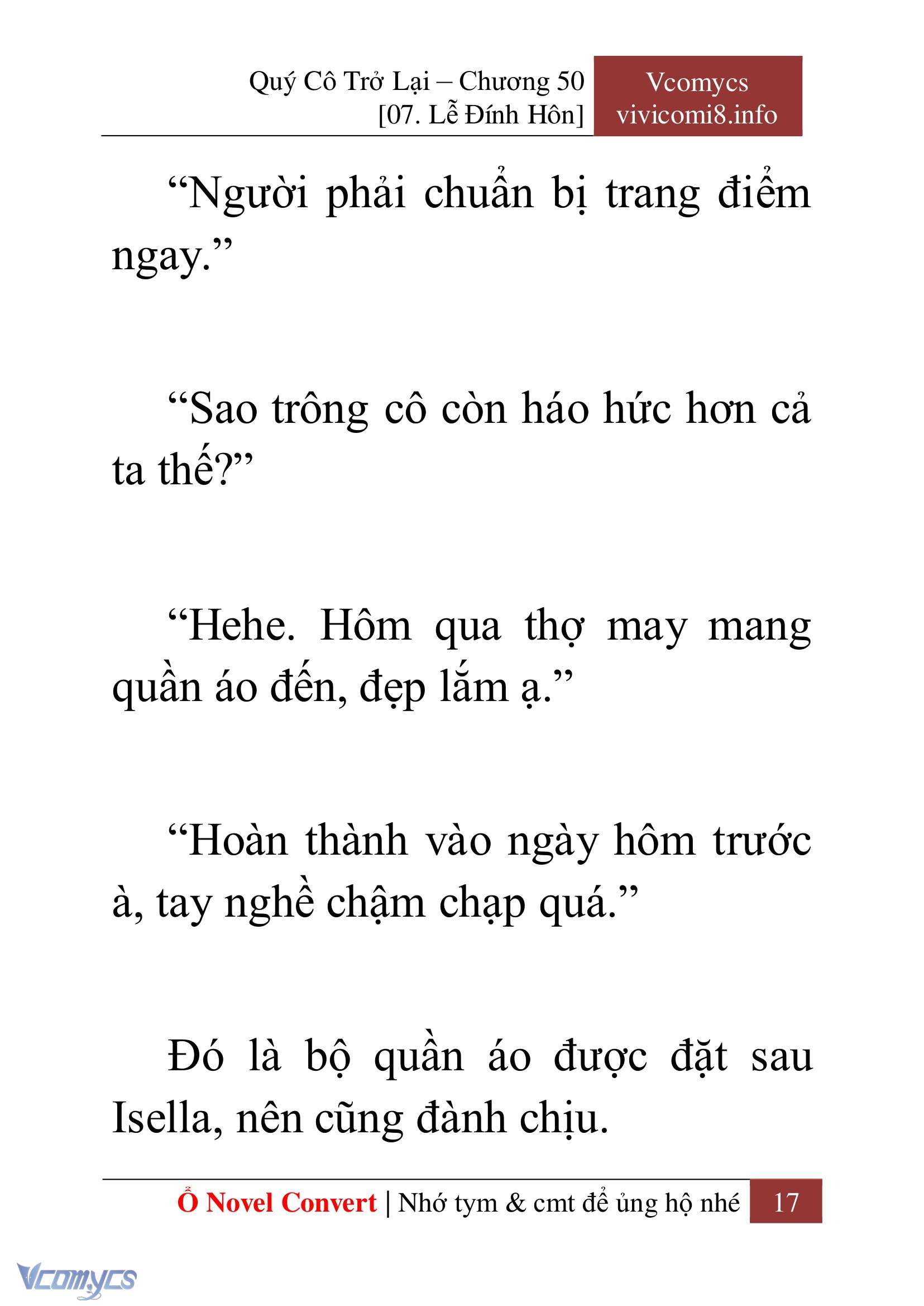 [Novel] Quý Cô Trở Lại Chapter 50 - Trang 20