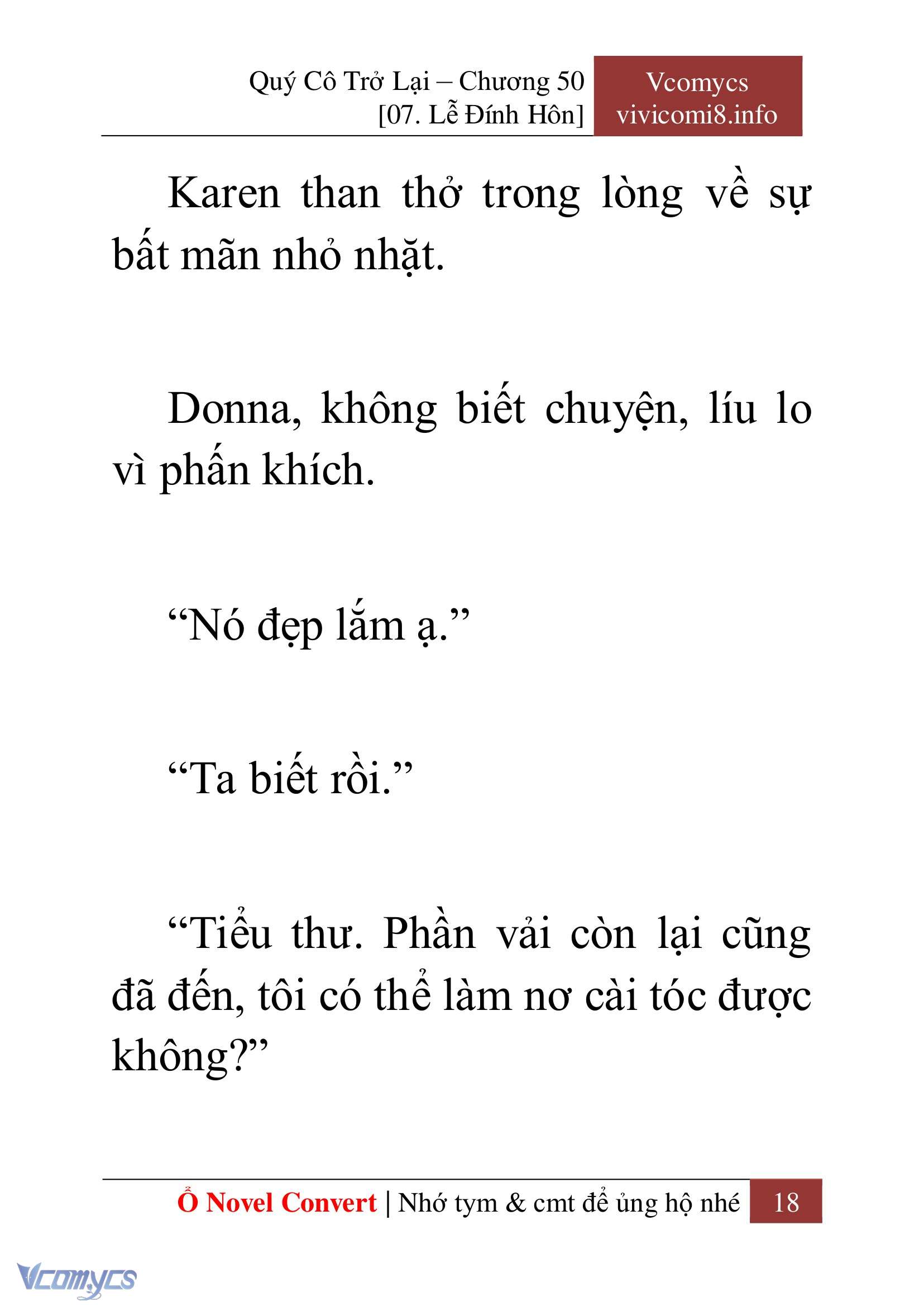 [Novel] Quý Cô Trở Lại Chapter 50 - Trang 21