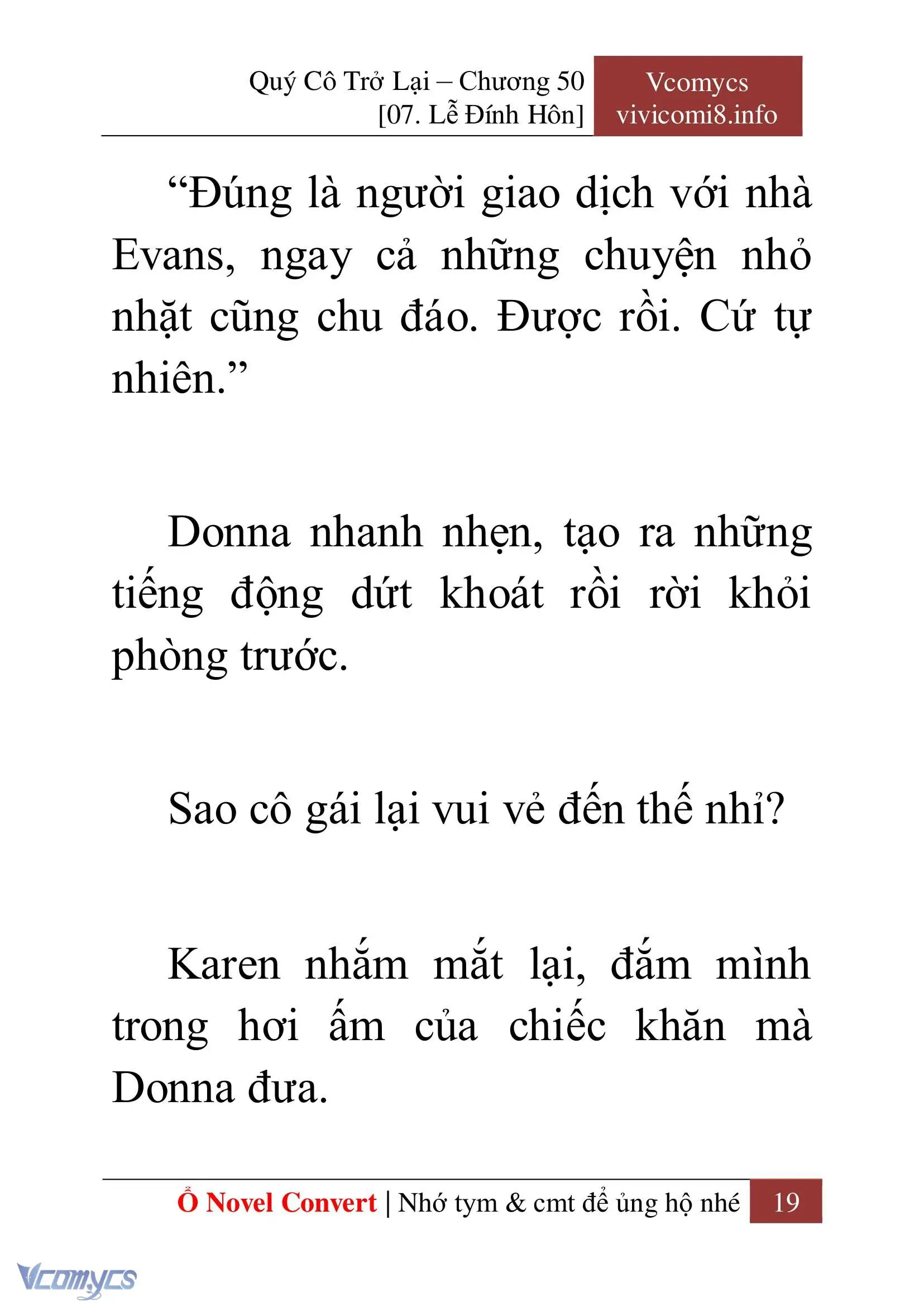 [Novel] Quý Cô Trở Lại Chapter 50 - Trang 22