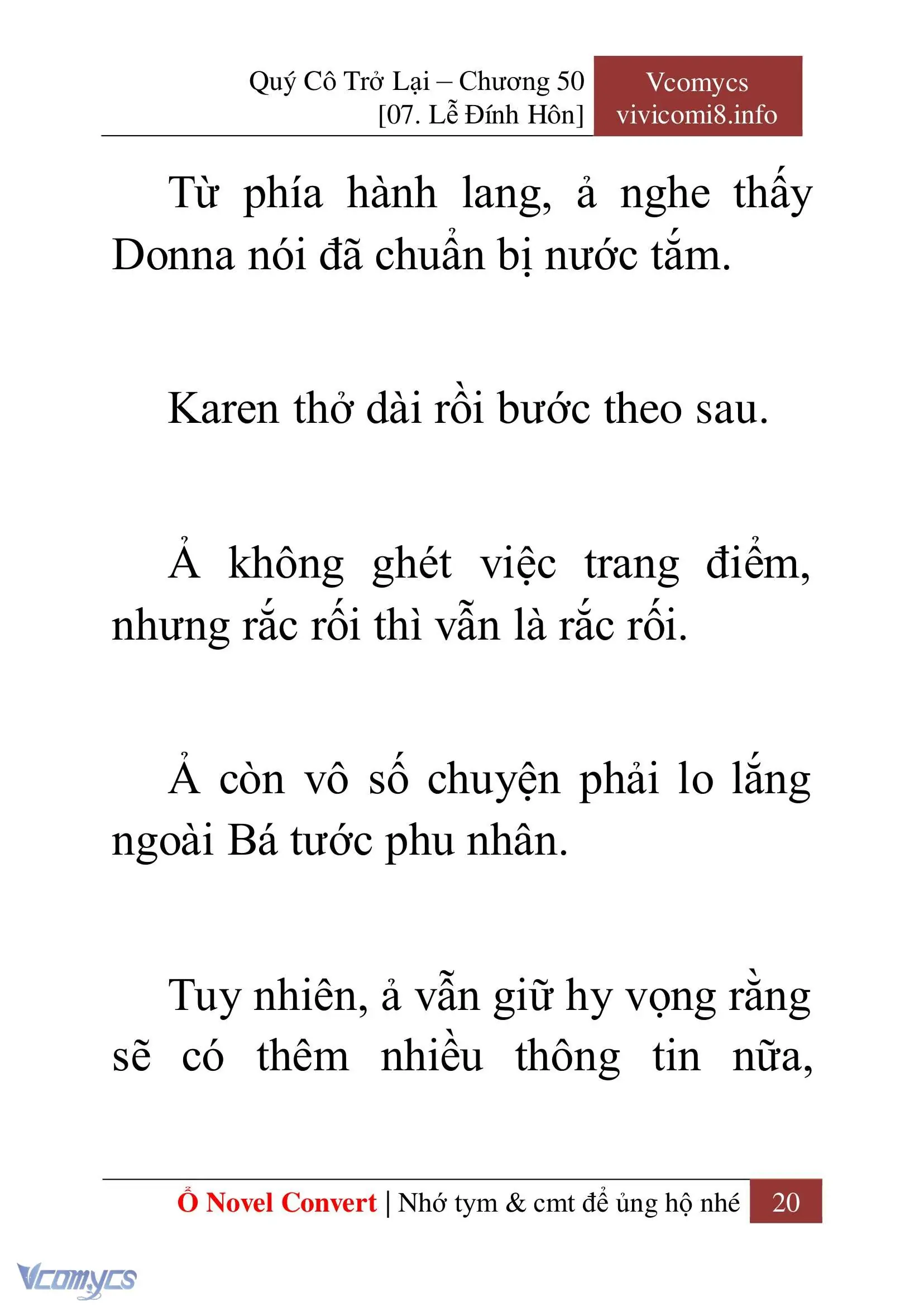 [Novel] Quý Cô Trở Lại Chapter 50 - Trang 23