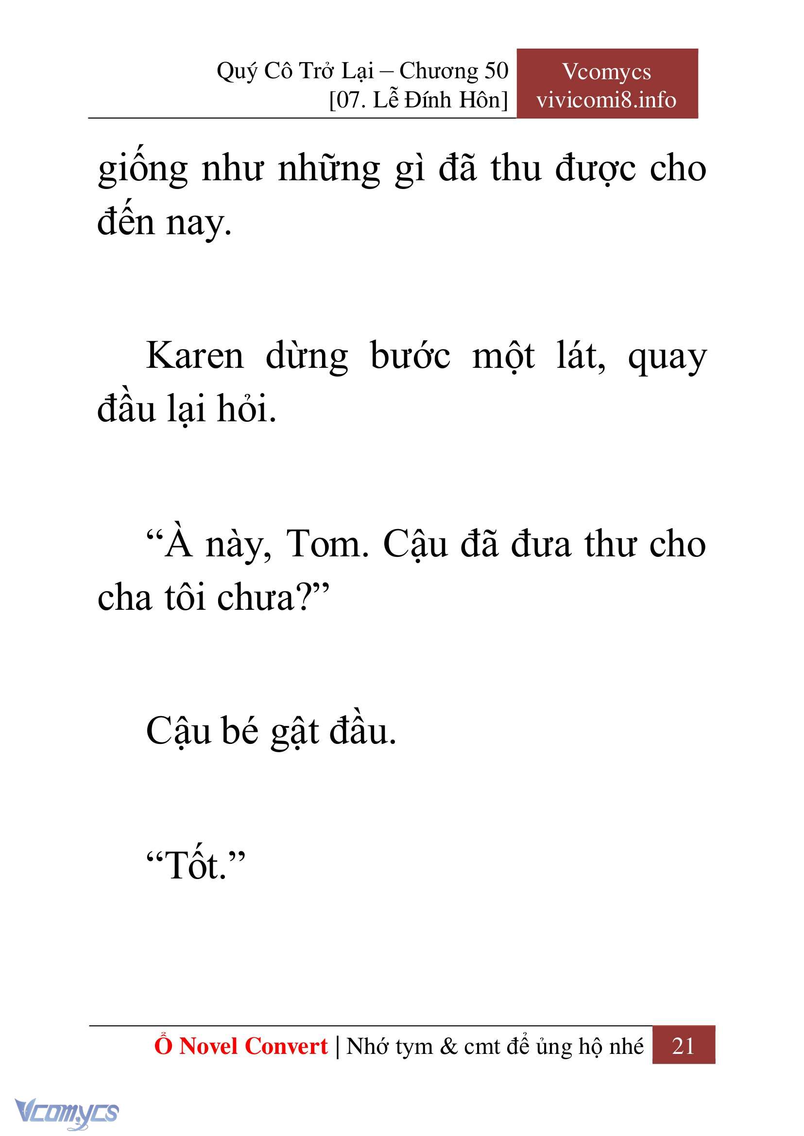 [Novel] Quý Cô Trở Lại Chapter 50 - Trang 24