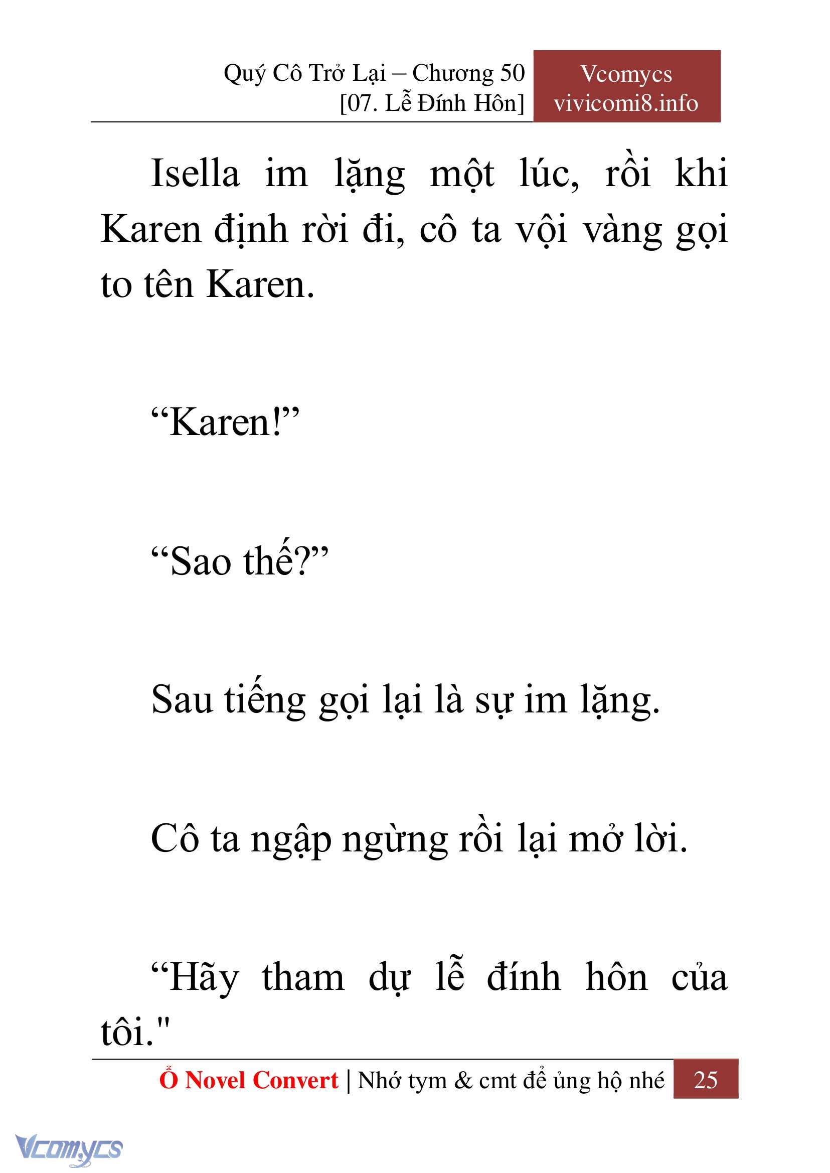 [Novel] Quý Cô Trở Lại Chapter 50 - Trang 28