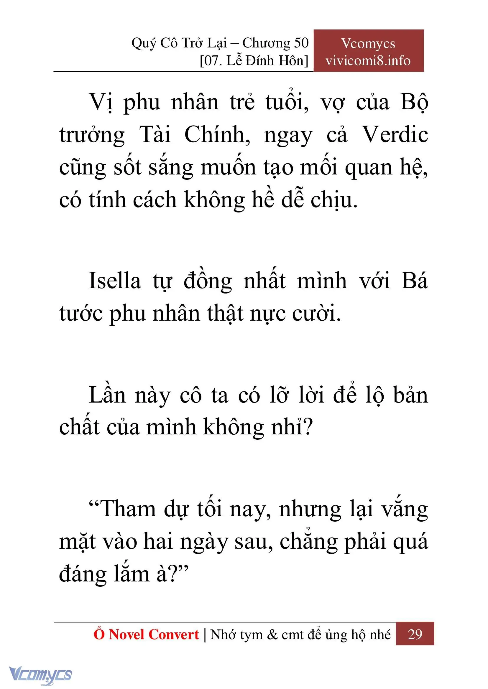 [Novel] Quý Cô Trở Lại Chapter 50 - Trang 32