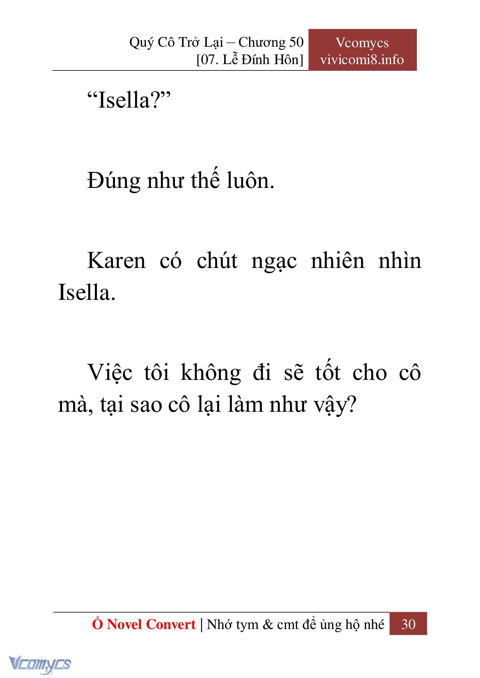 [Novel] Quý Cô Trở Lại Chapter 50 - Trang 33