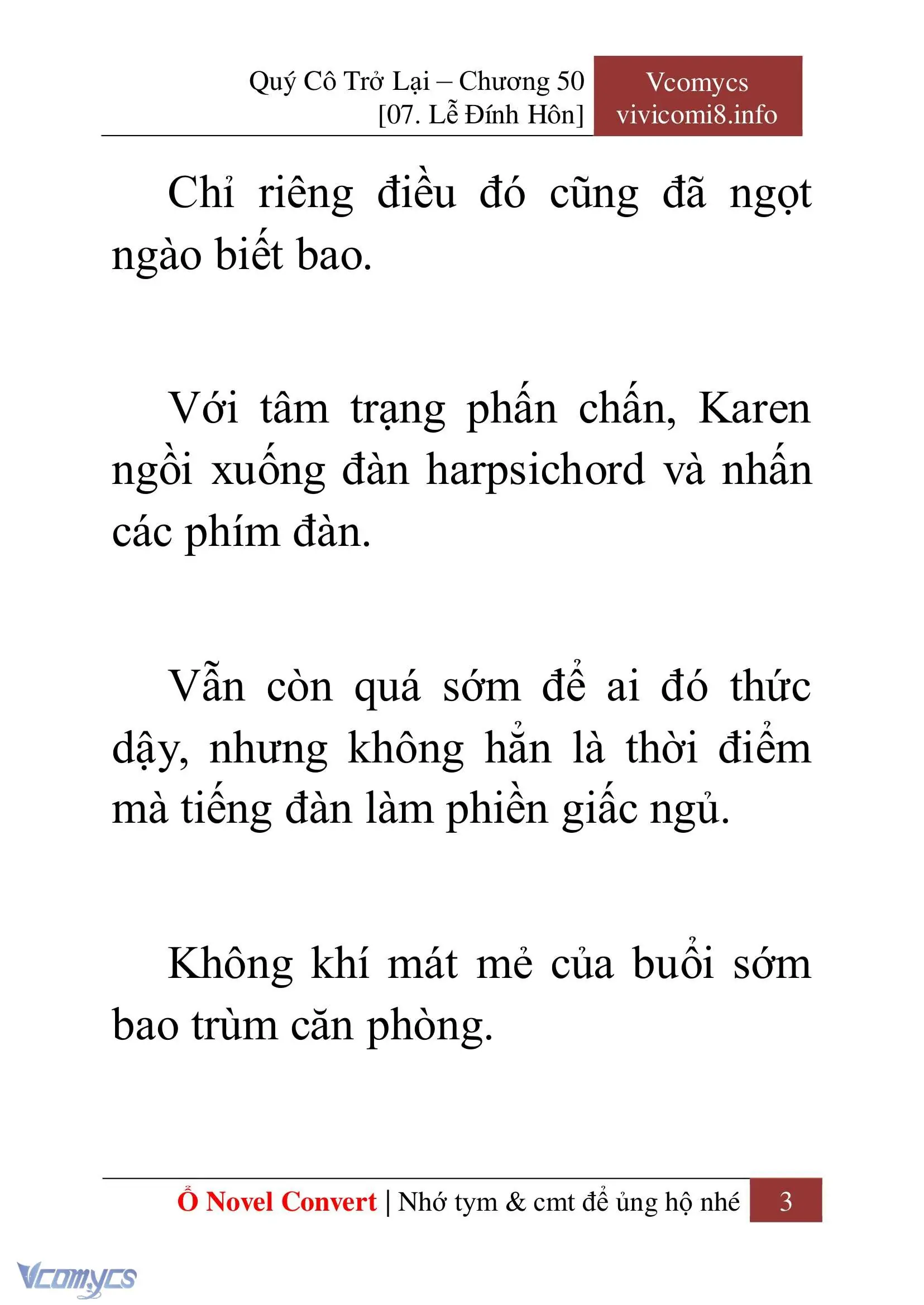 [Novel] Quý Cô Trở Lại Chapter 50 - Trang 6