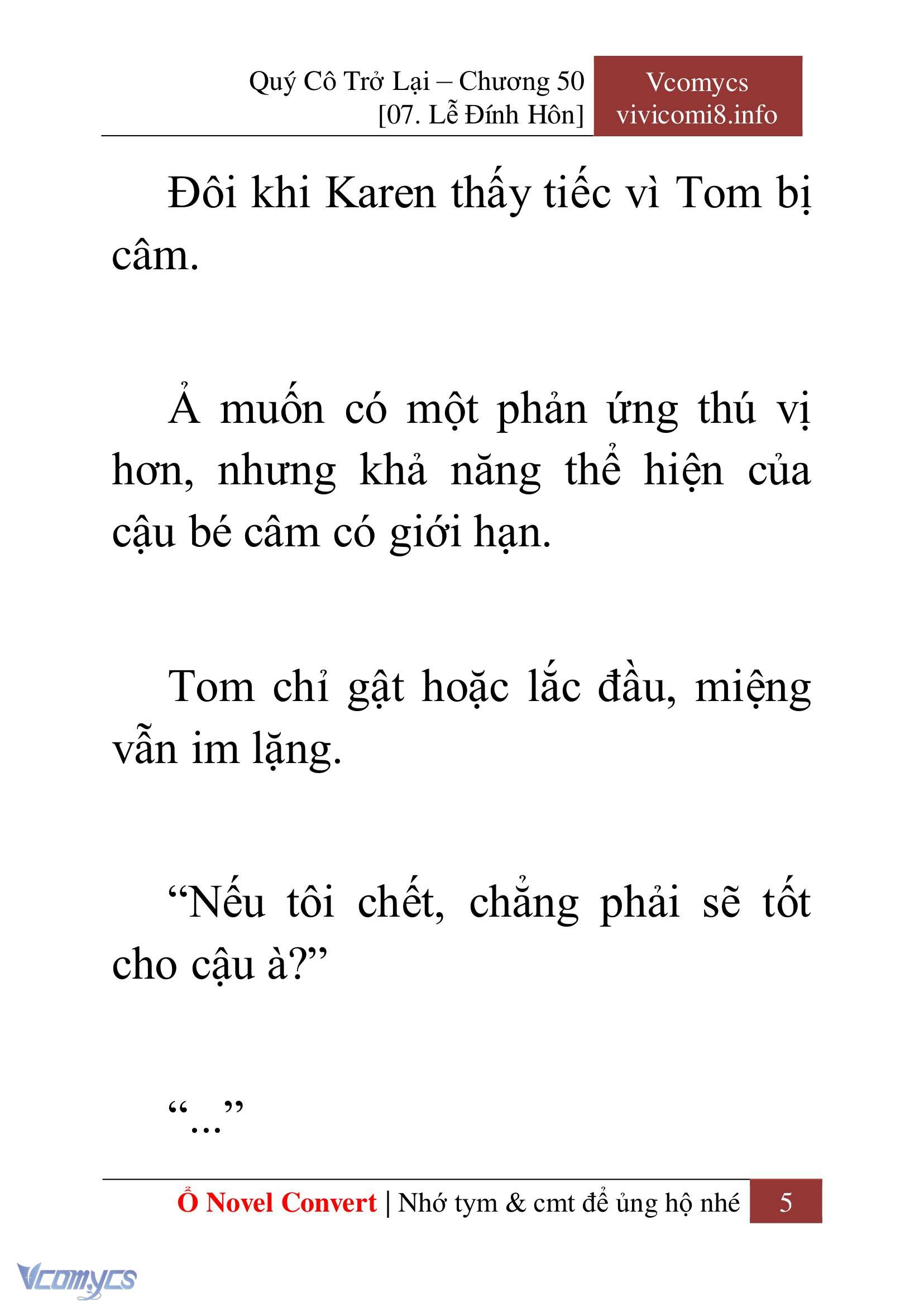 [Novel] Quý Cô Trở Lại Chapter 50 - Trang 8