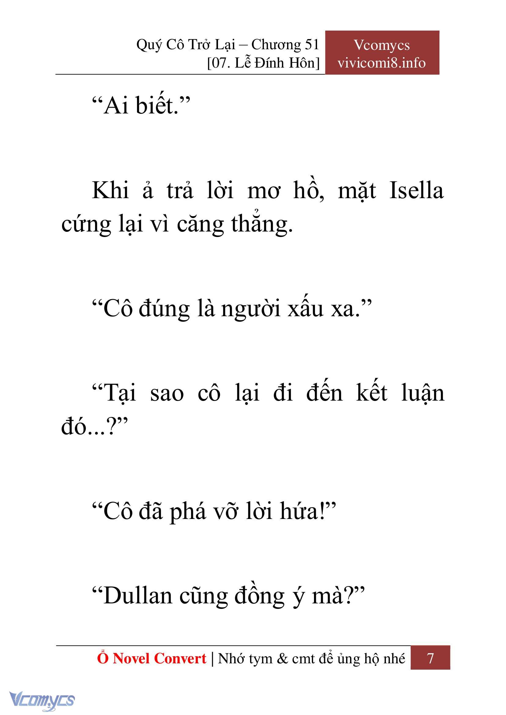 [Novel] Quý Cô Trở Lại Chapter 51 - Trang 10
