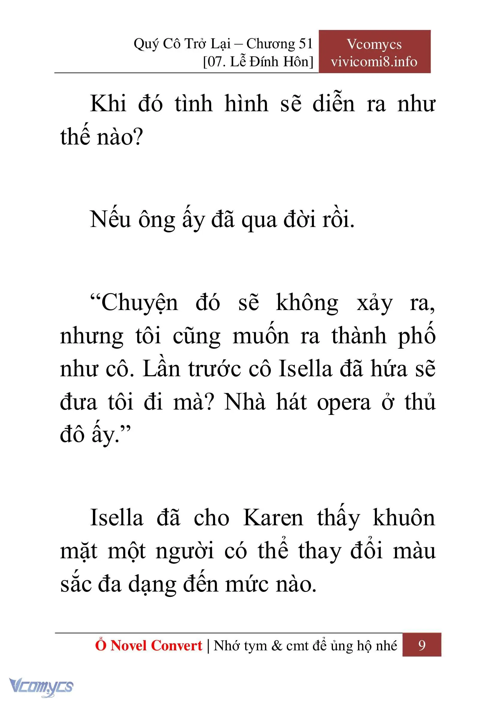 [Novel] Quý Cô Trở Lại Chapter 51 - Trang 12
