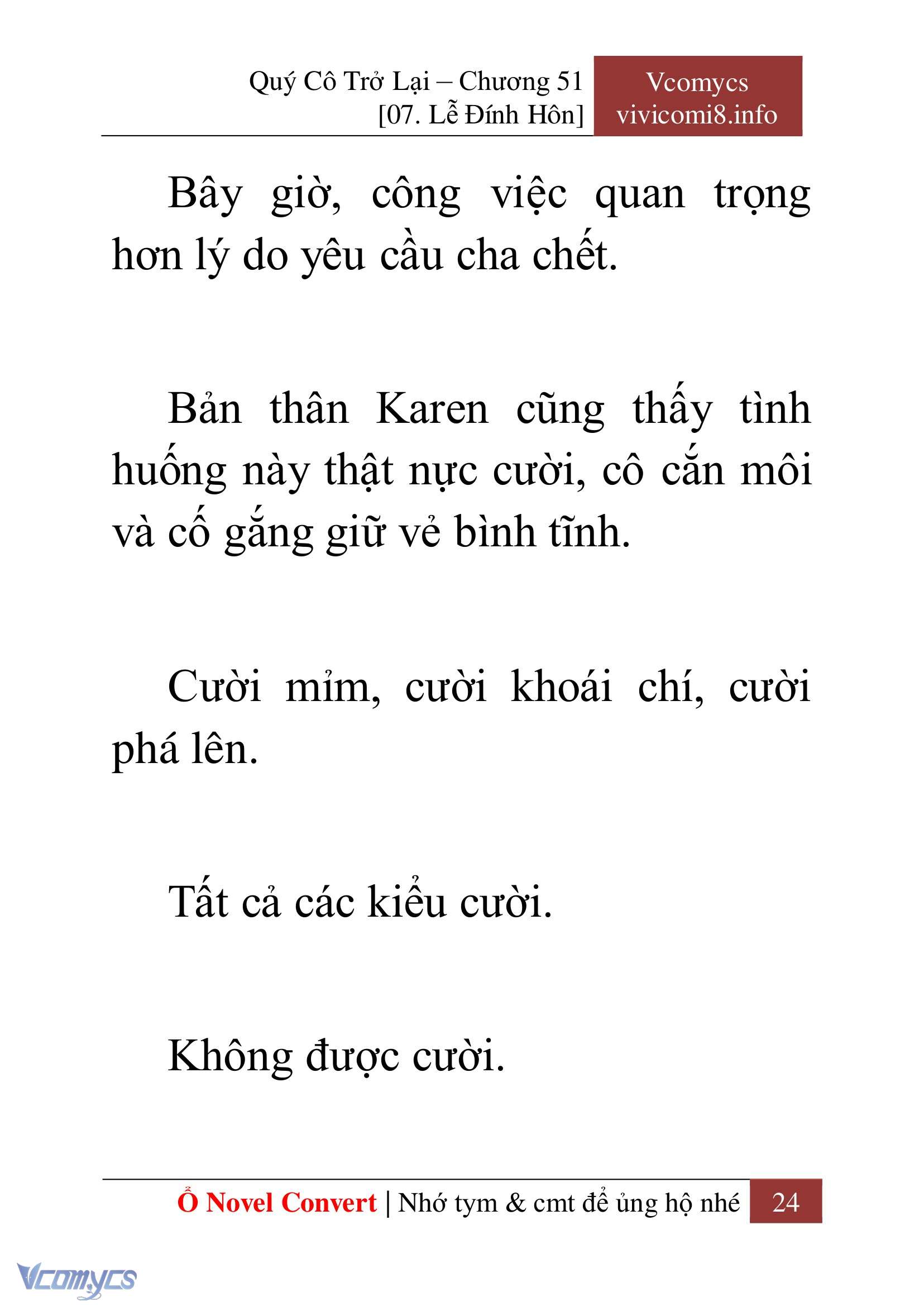 [Novel] Quý Cô Trở Lại Chapter 51 - Trang 27