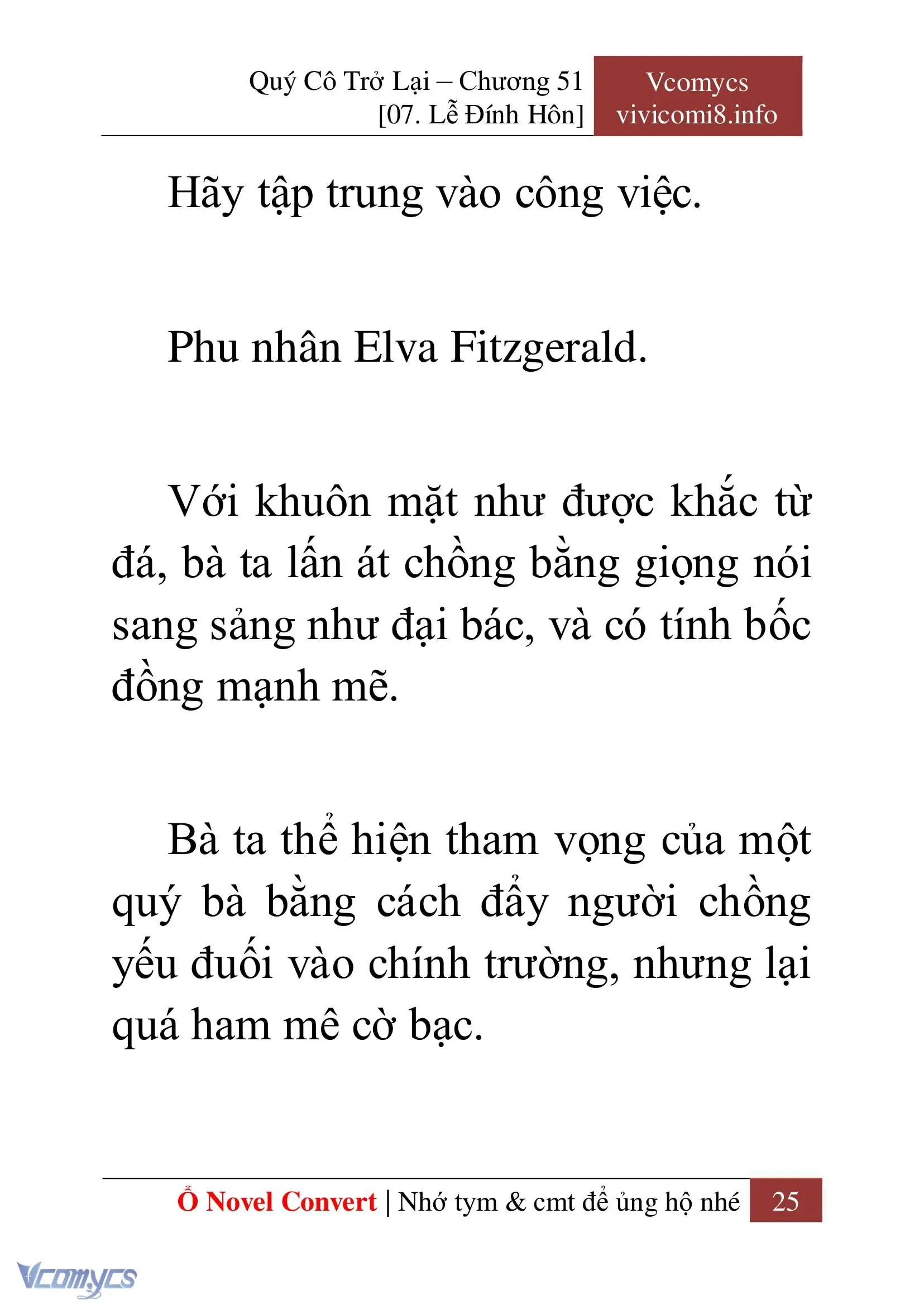 [Novel] Quý Cô Trở Lại Chapter 51 - Trang 28