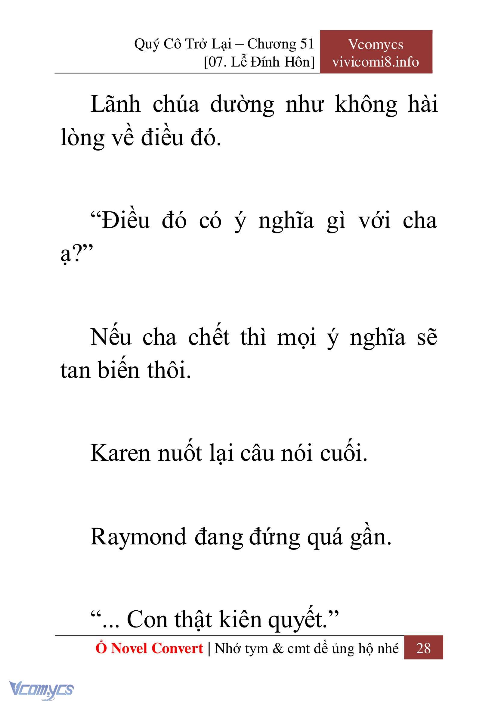 [Novel] Quý Cô Trở Lại Chapter 51 - Trang 31