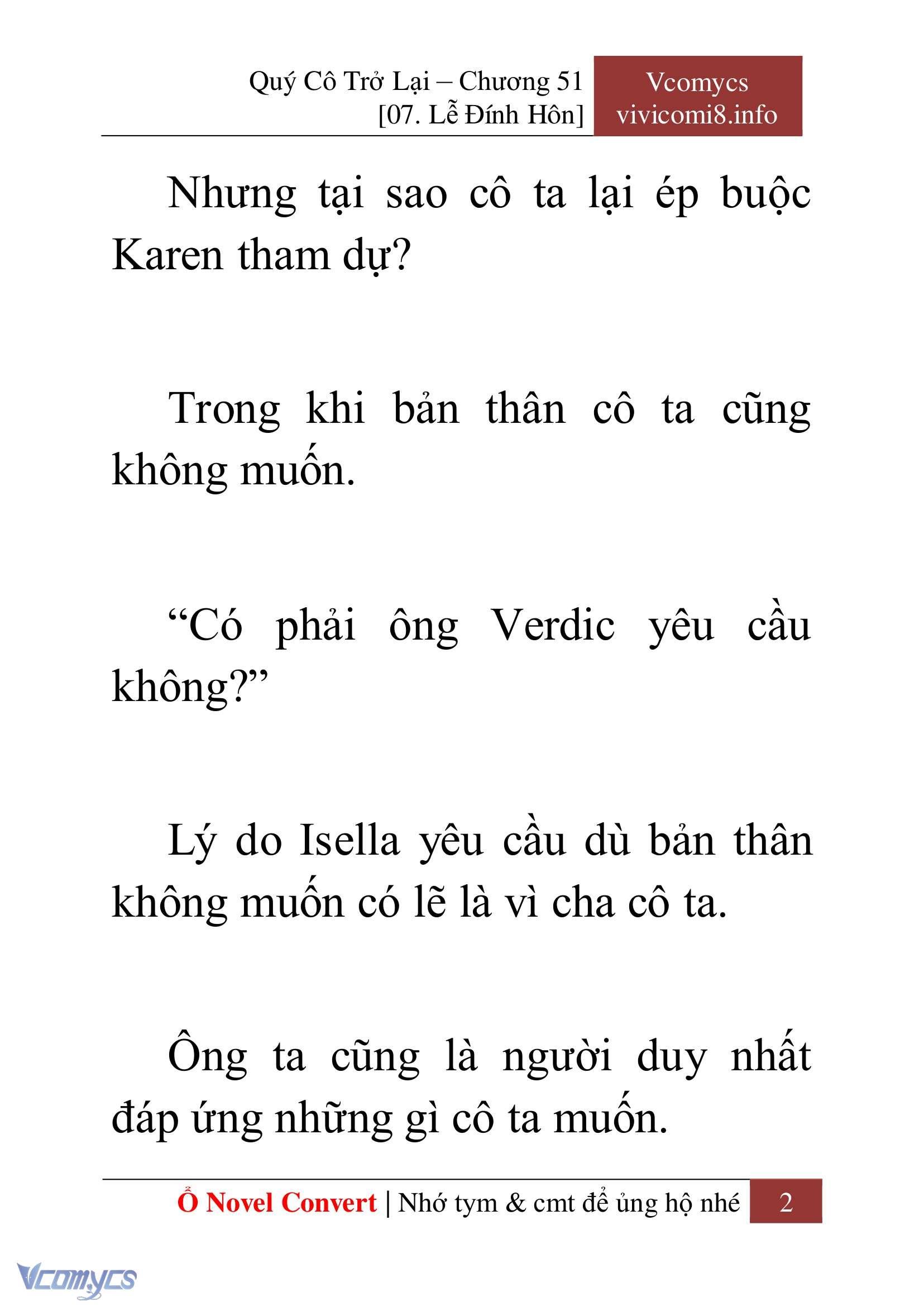 [Novel] Quý Cô Trở Lại Chapter 51 - Trang 5