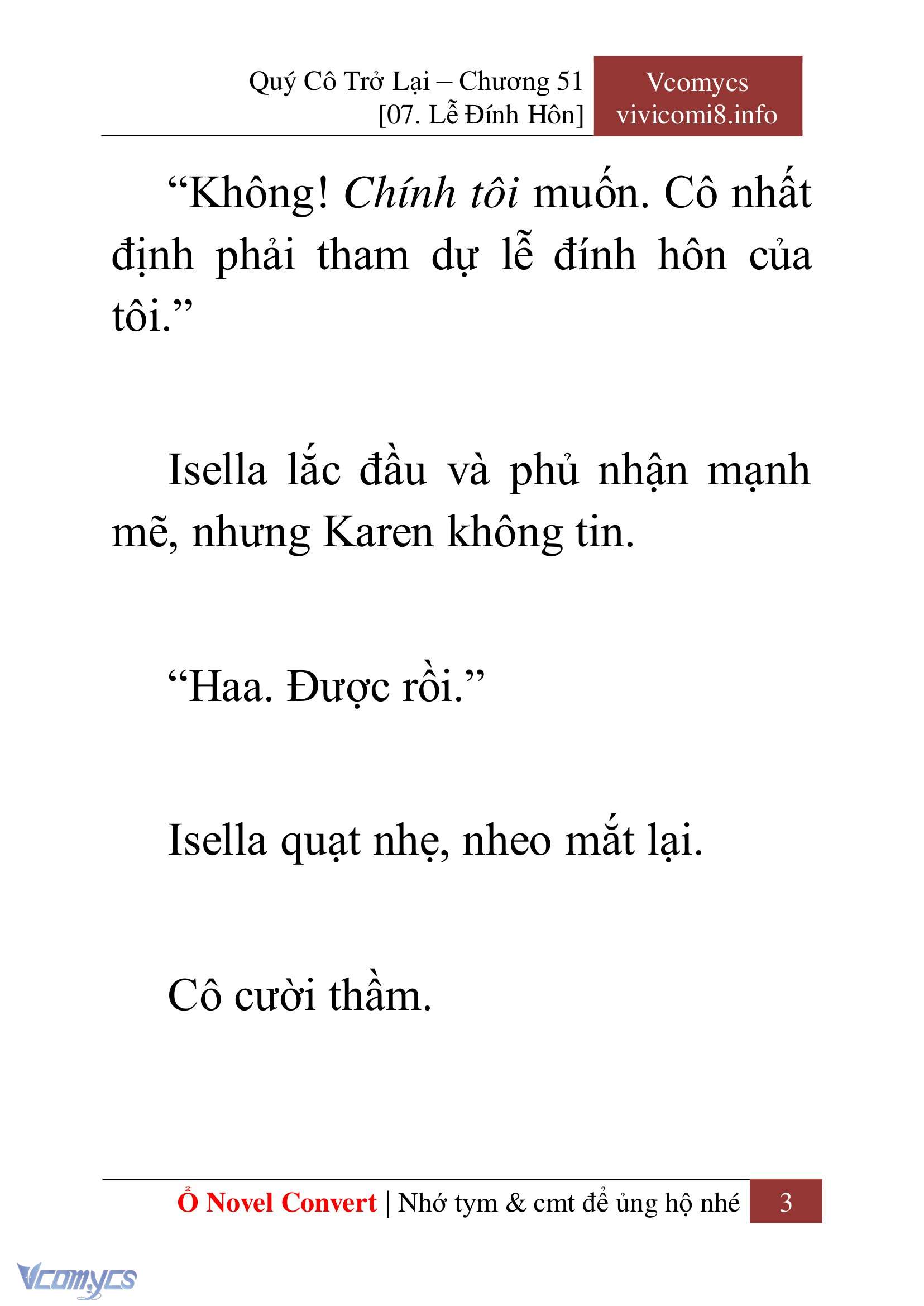 [Novel] Quý Cô Trở Lại Chapter 51 - Trang 6