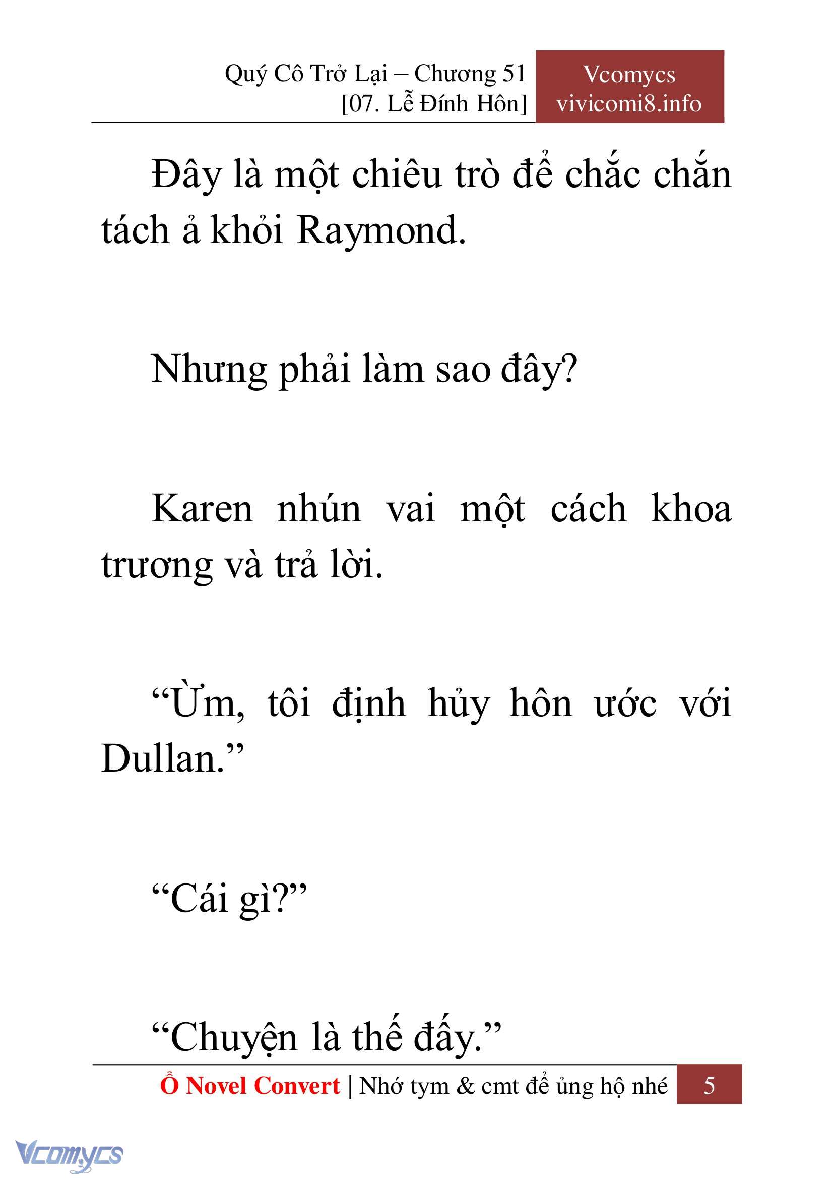 [Novel] Quý Cô Trở Lại Chapter 51 - Trang 8