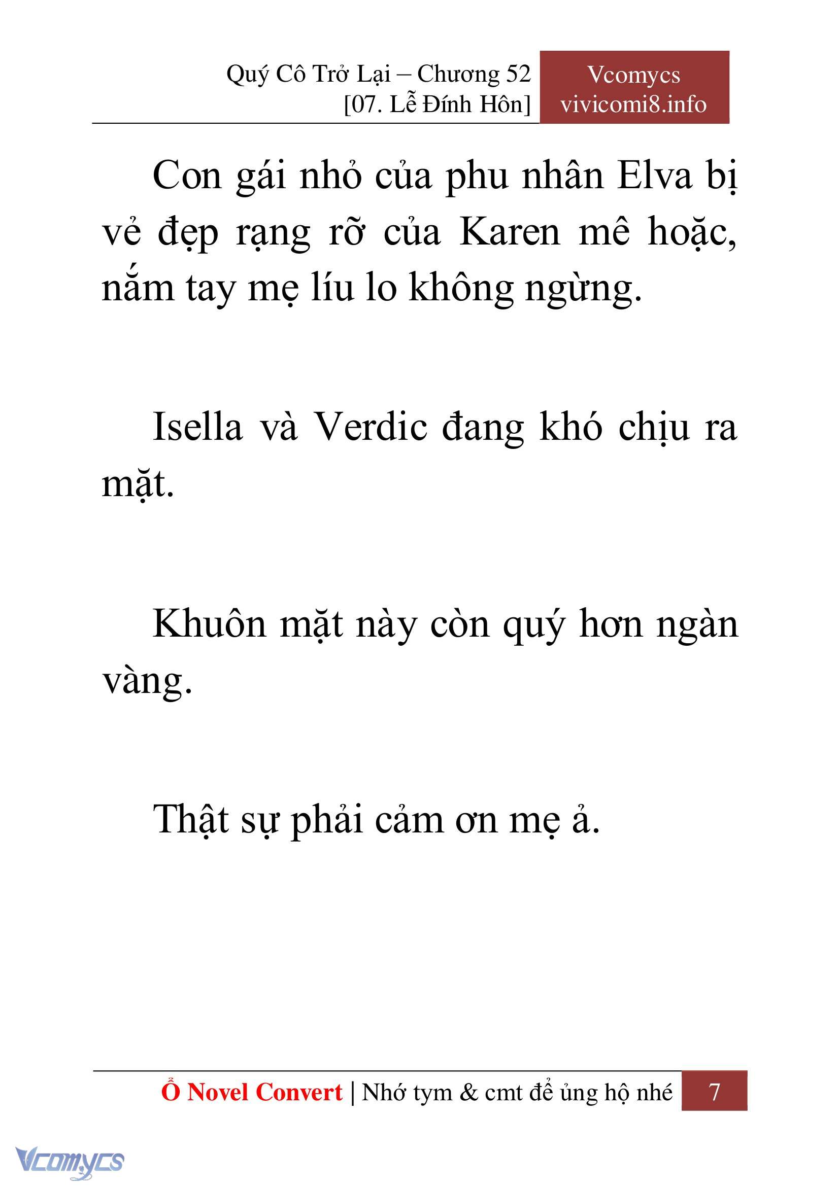 [Novel] Quý Cô Trở Lại Chapter 52 - Trang 10